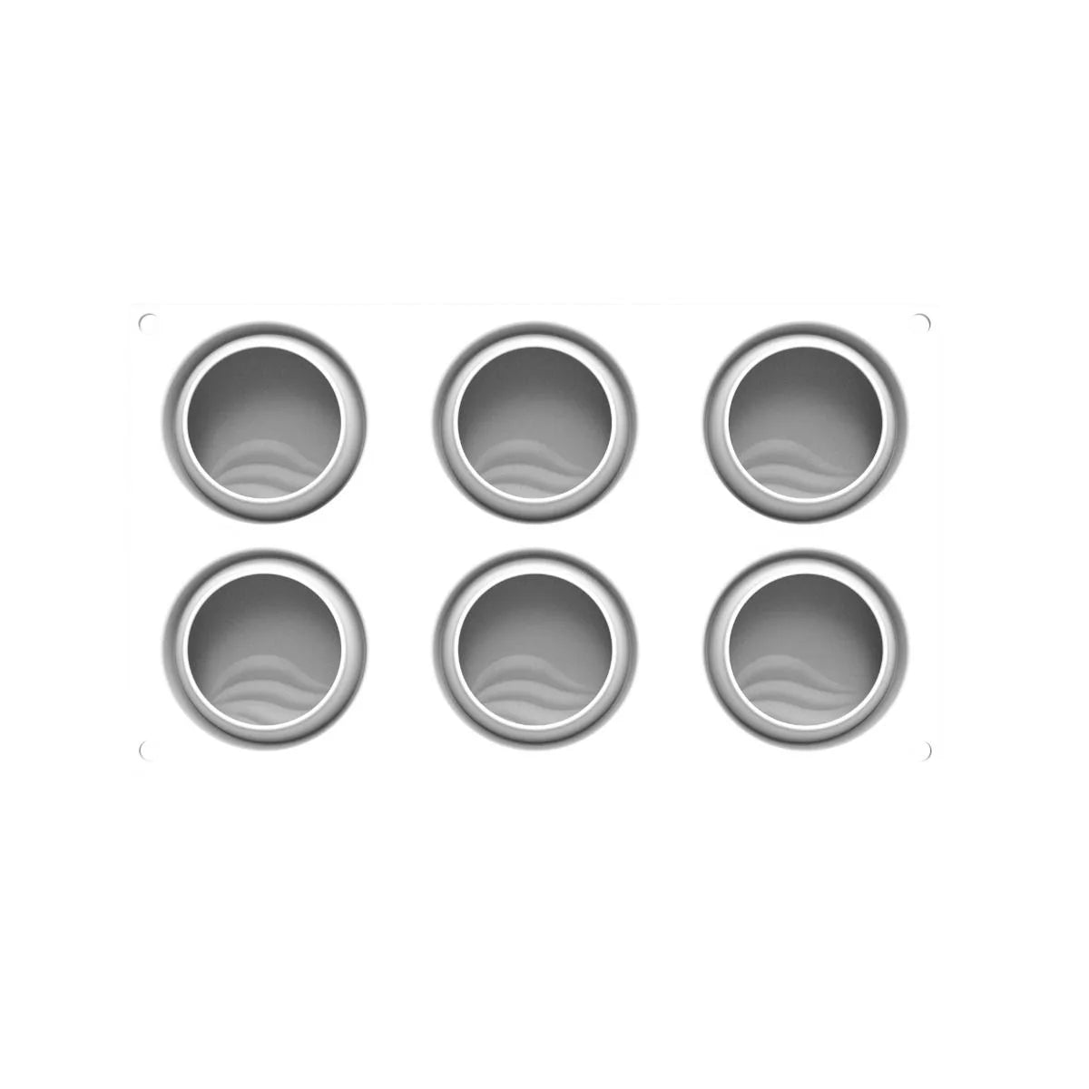 Silikomart Ocean 100 Silicone Cake Mold - 6 Cavity Ocean Themed Baking Pan for Cakes, Cupcakes & Desserts | Perfect for Birthday Parties, Beach Weddings & Nautical Decorations