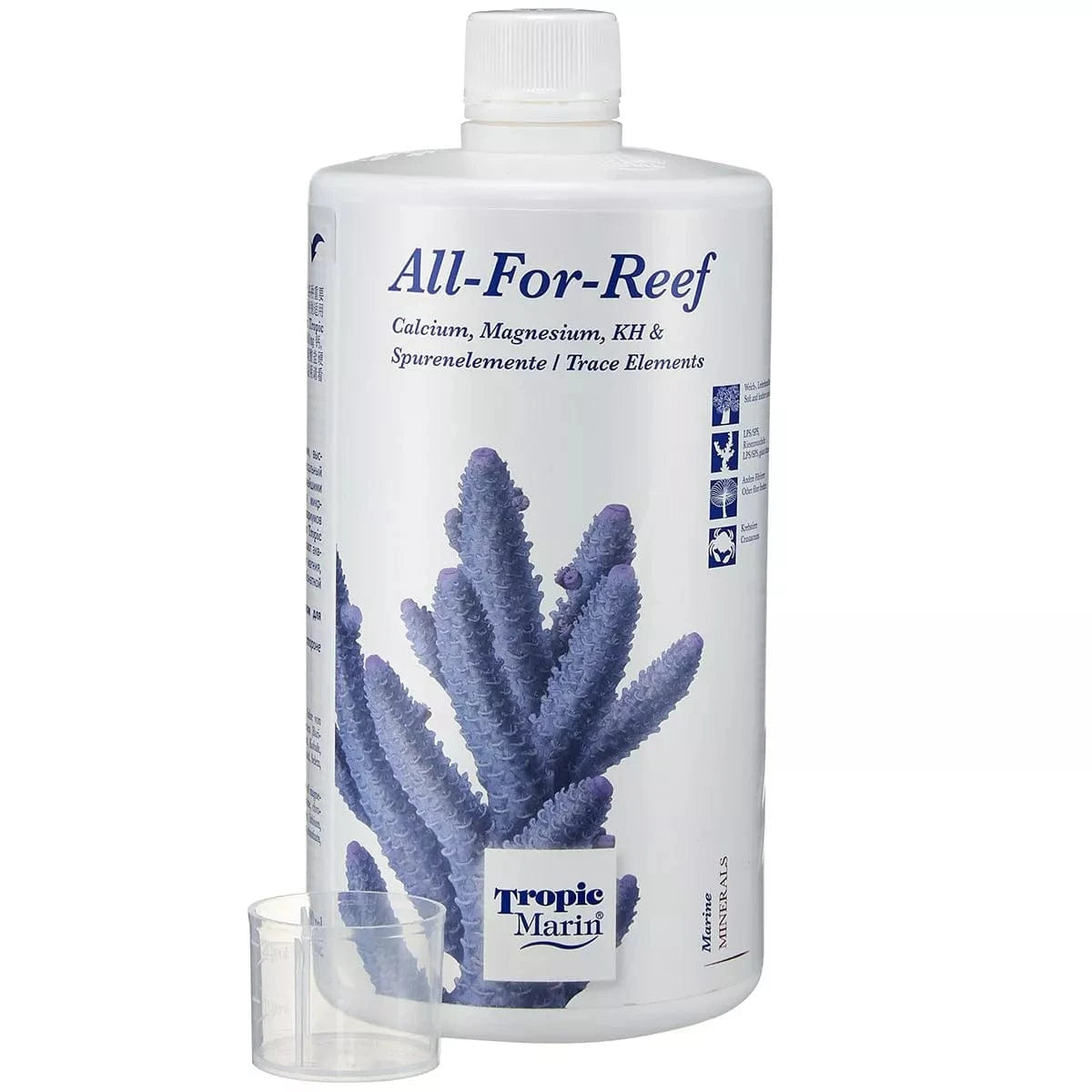 Tropic Marin All For Reef - Complete Coral Reef Supplement for Saltwater Aquariums | Perfect for LPS, SPS, and Soft Corals | Enhances Growth & Coloration in Reef Tanks