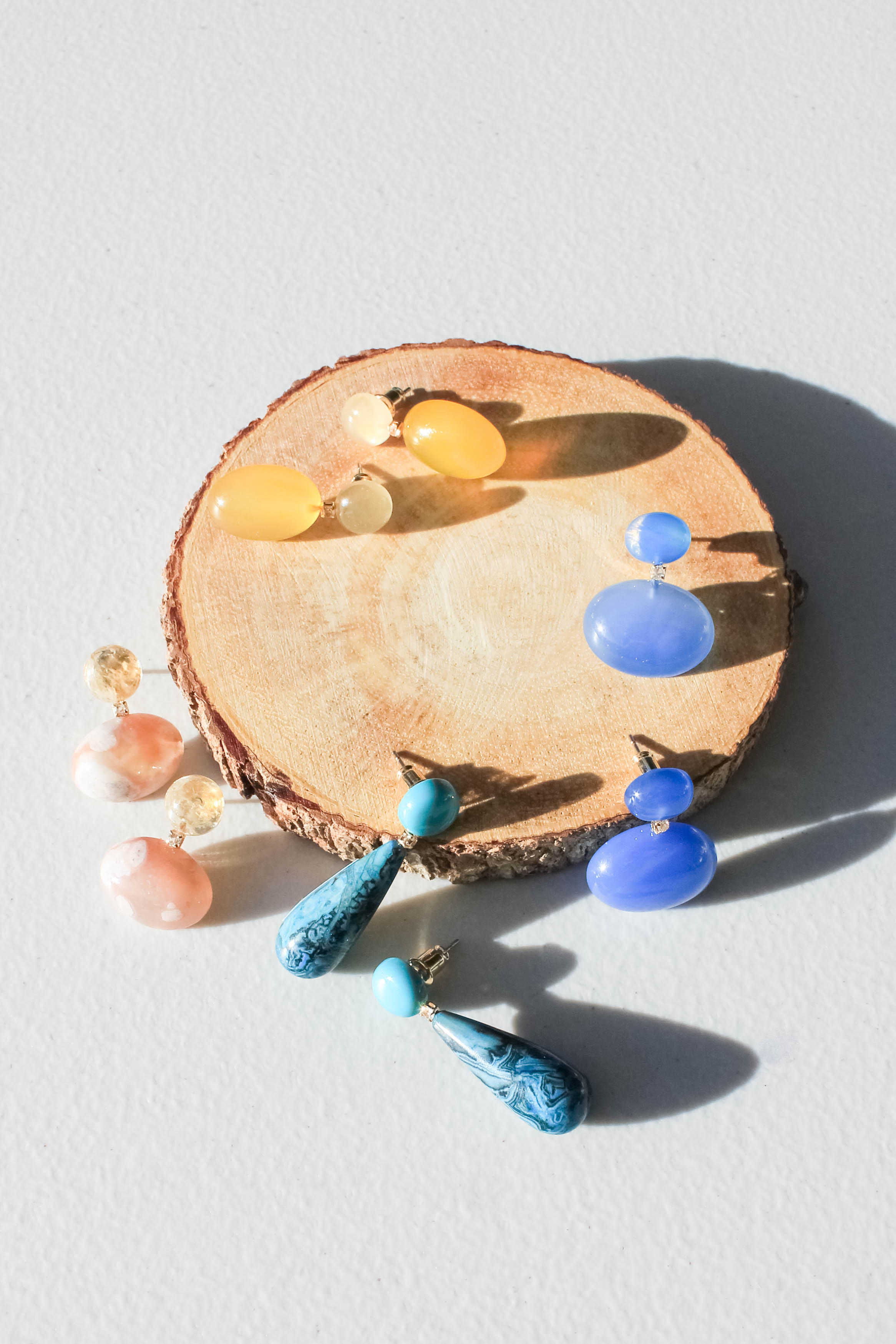 Sunshine Yellow Dangle Post Earrings for Women - Boho Summer Beach Jewelry - Perfect for Parties, Weddings & Everyday Wear