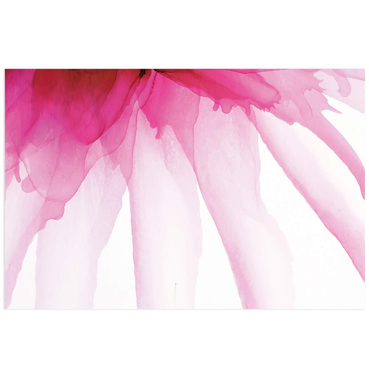T&H XHome Aquarium Background - Pink Flower Spring Bloom PVC Sticker for Fish & Reptile Tanks (36.4