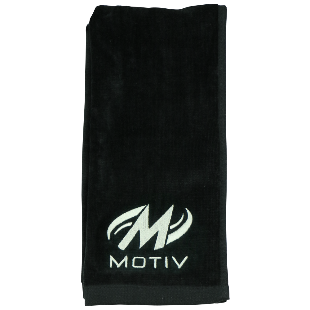 Motiv Competition Bowling Towel - Silver | High-Performance Microfiber for Bowling Balls & Equipment | Perfect for League Play & Tournament Use