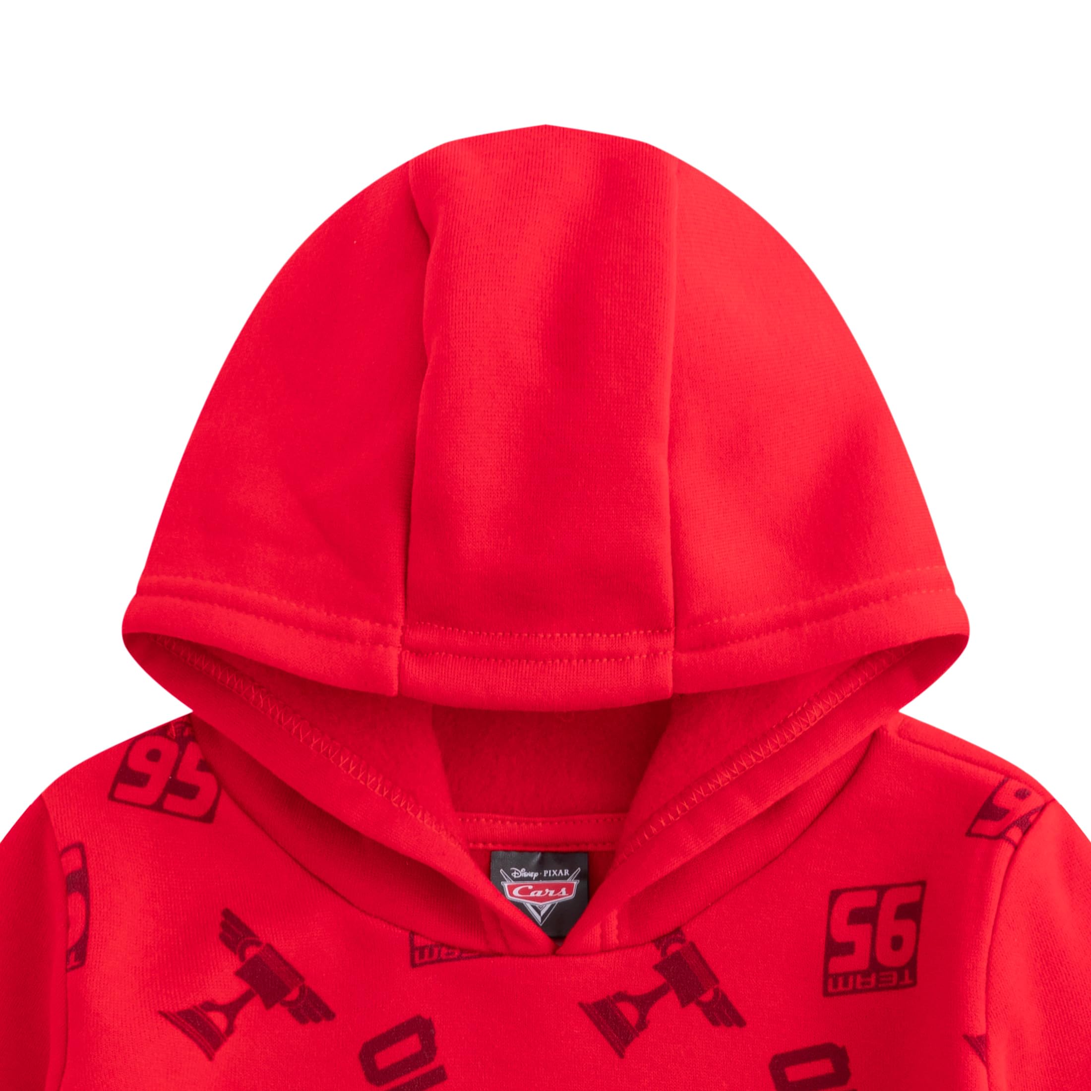 Disney Cars Lightning McQueen Boys Hoodie - Soft Fleece Pullover for Toddler, Little & Big Kids - Perfect for Playtime, Birthday Gifts & Family Outings