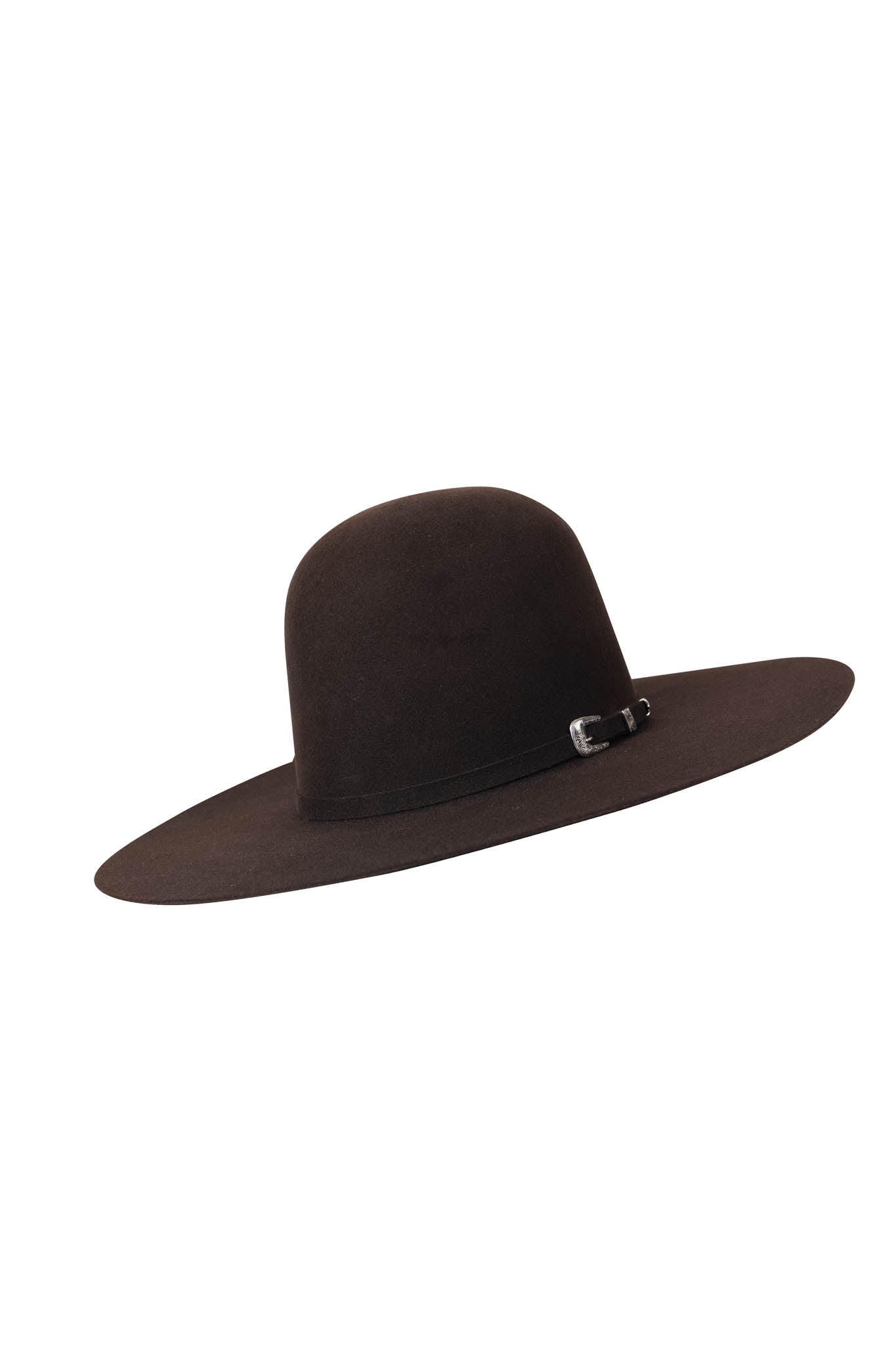 Rock'em 10X Chocolate Beaver Open Crown Felt Cowboy Hat for Men - Western Rodeo, Country Music Festivals & Outdoor Adventures