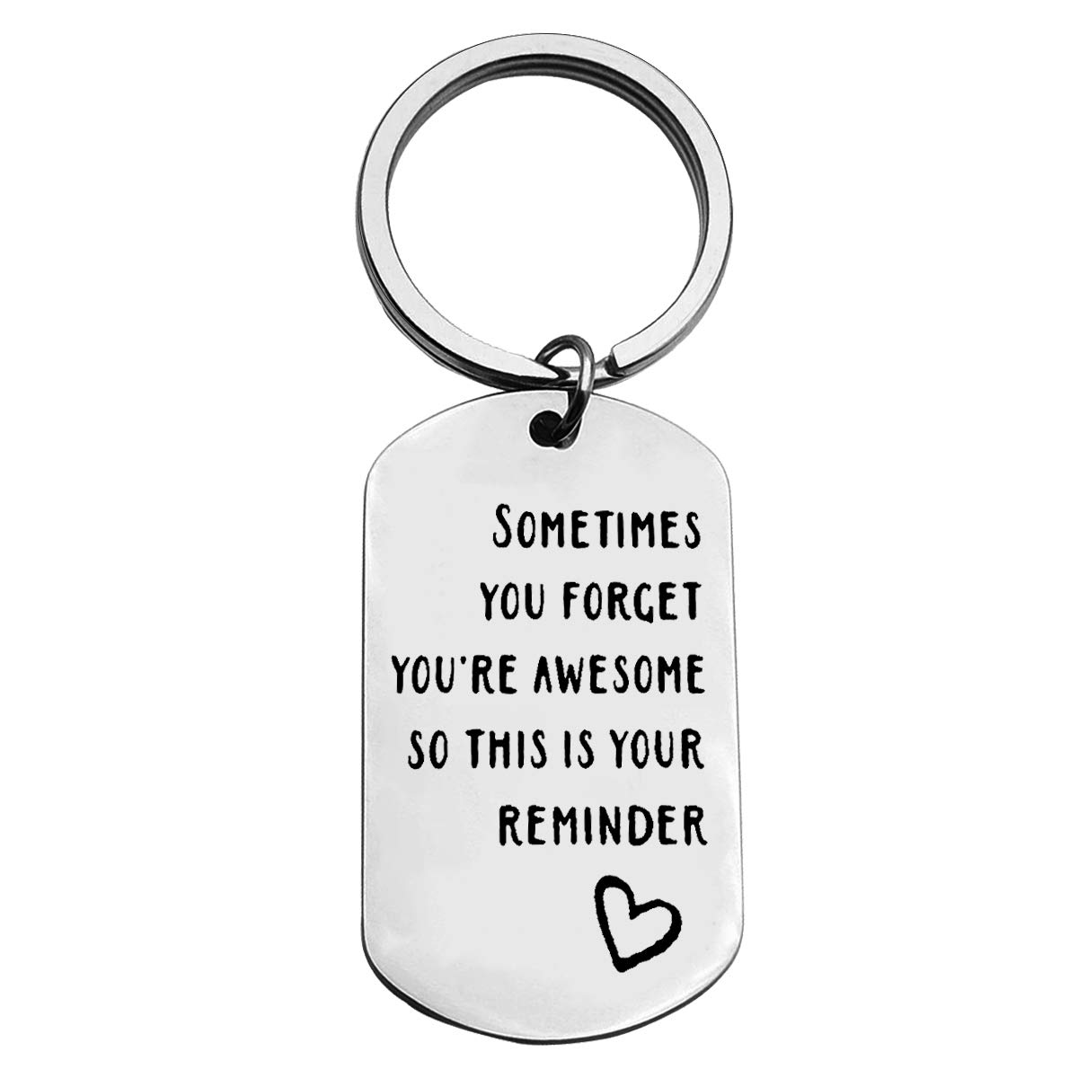 Inspirational Keychain - Funny Thank You Appreciation Gift for Coworker, Boss, Teacher | Encouragement Gifts for Men & Women | Christmas, Birthday, Graduation Gift for Son, Daughter, Friends, Sister | Perfect for Office, School, Daily Motivation