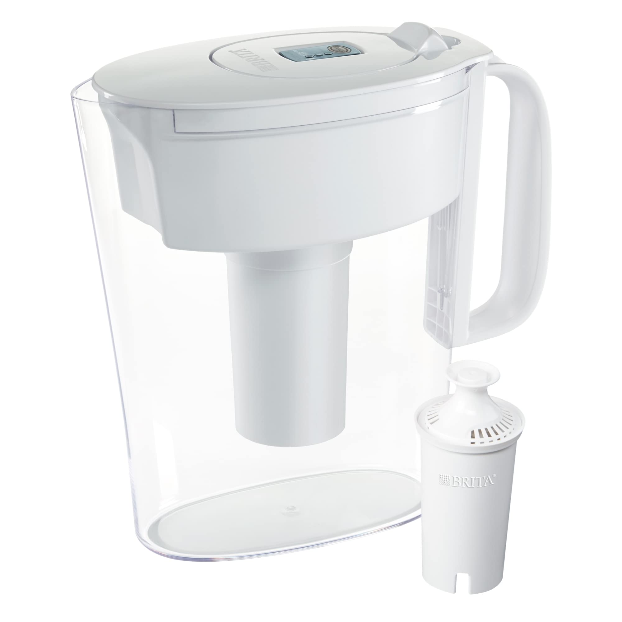 Brita Standard Metro Water Filter Pitcher - 5 Cup Small White Water Filtration System | 1 Count | Perfect for Home, Office & Dorm Use