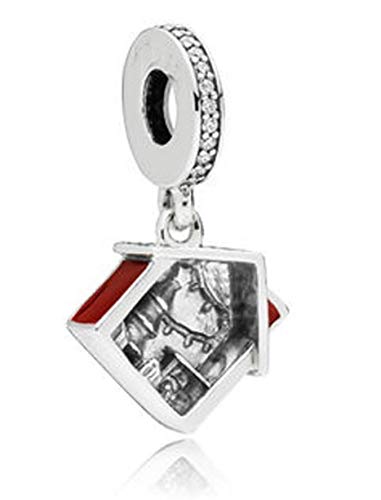Farmhouse Dangle Charm - Rustic Barn House Pendant for Home Decor, DIY Crafts, and Jewelry Making | Perfect for Country Style Decor, Gifts, and Scrapbooking