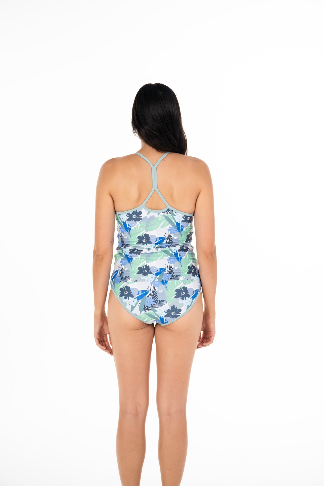 Coron Banded Tankini Top for Women - High Waist Swimwear, UPF 50+ Sun Protection - Perfect for Beach, Pool & Summer Vacations