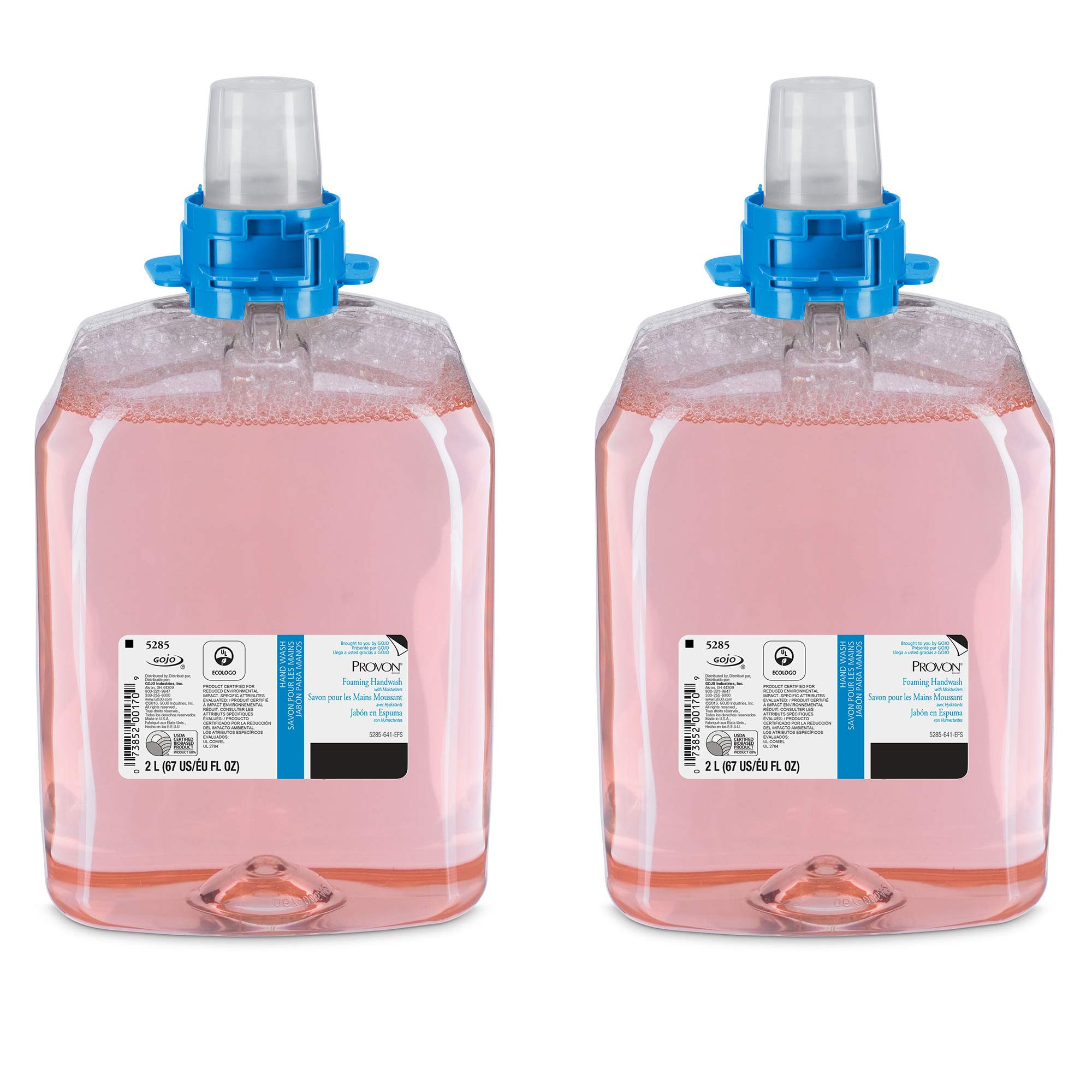 Refillable Foaming Hand Wash with Moisturizers - Cranberry Scented (2000 mL, 2-Pack) | Gentle Cleansing for Dry Hands | Perfect for Homes, Offices & Public Restrooms