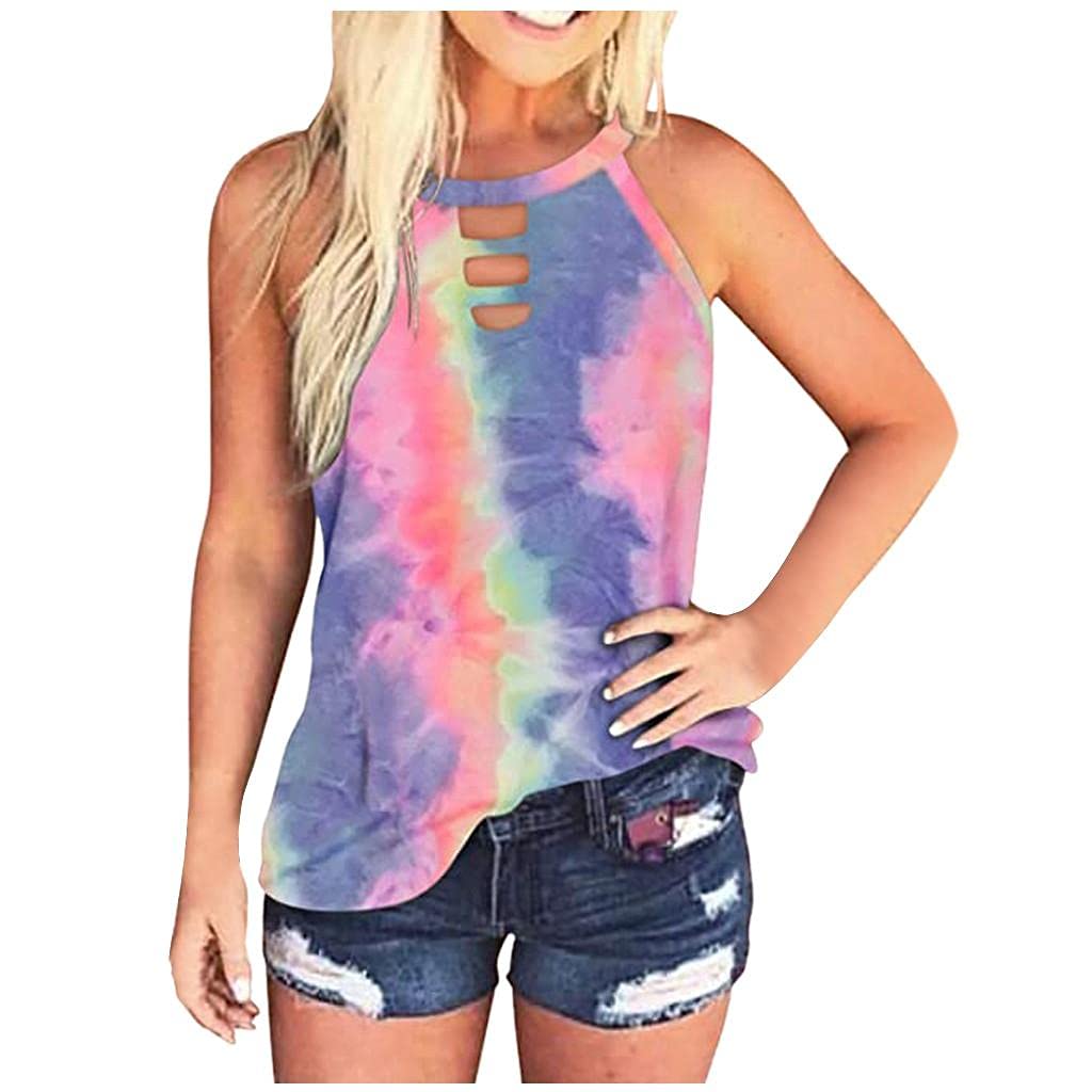 Women's Loose Fit Sleeveless Tank Tops - Breathable Summer Casual & Workout Athletic Shirts for Running, Yoga, Gym and Outdoor Activities