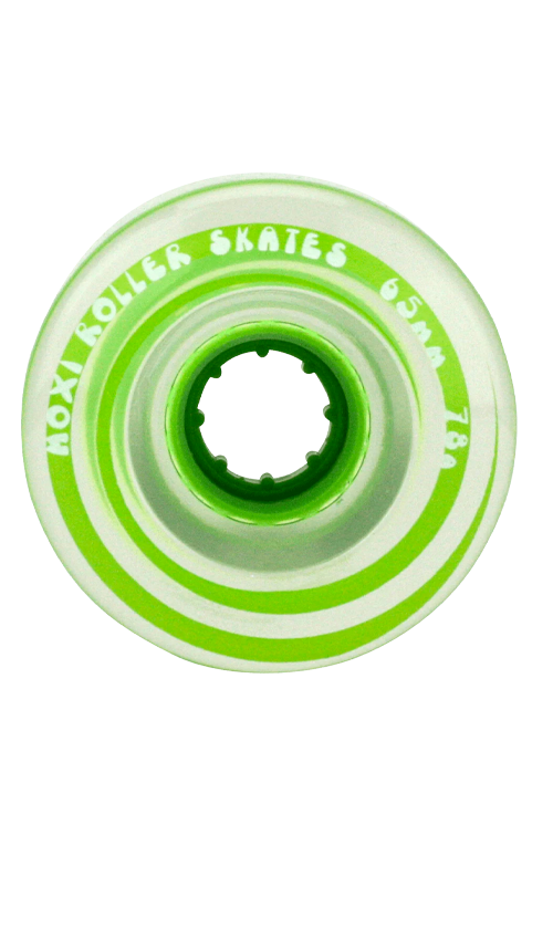 Moxi Gummy Wheels 78a 4pk Honeydew Green - Premium Skateboard Wheels for Smooth Riding - Perfect for Outdoor Skating, Park Cruising & Street Performance