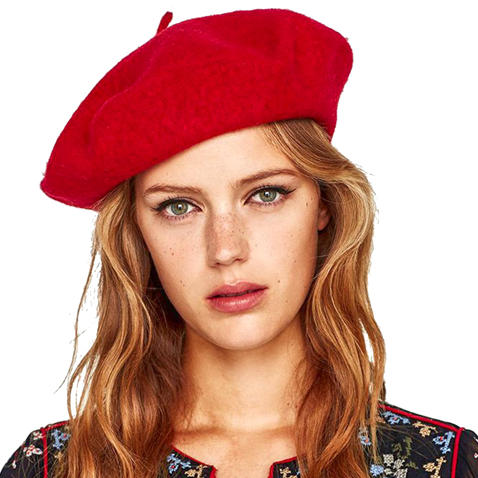 Women's Wool French Beret - Classic Stretchable Solid Beanie Hat for Women | Winter Fashion Accessory, Casual Outfit & Travel Hat