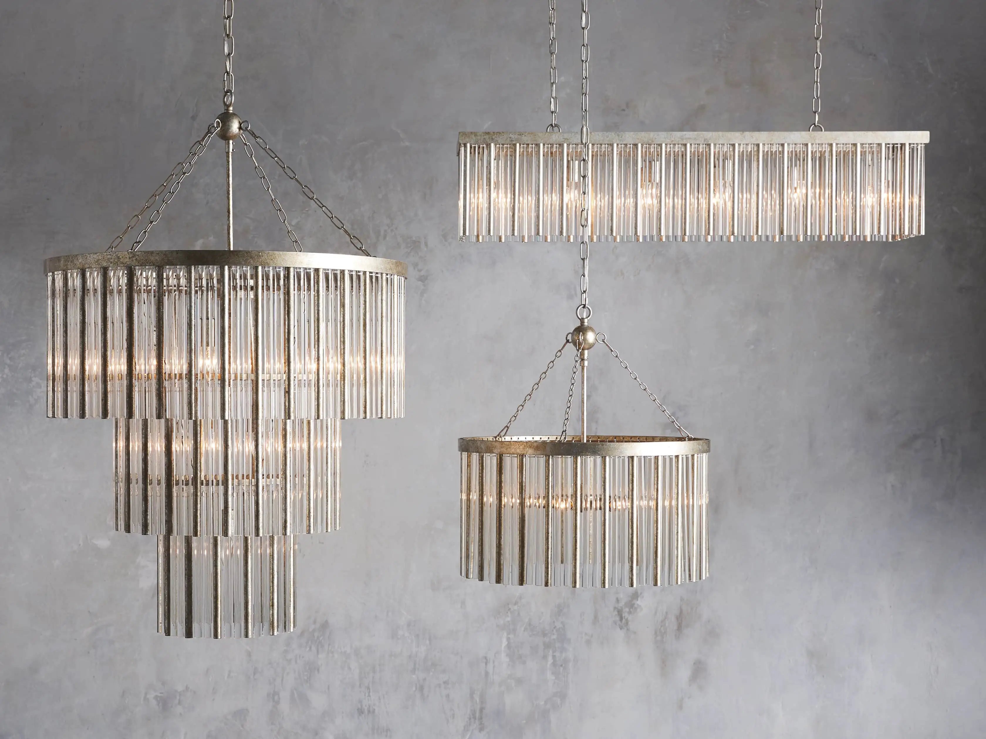 Andalucia 3 Tier Chandelier - Elegant Crystal Ceiling Light Fixture for Dining Room, Living Room & Bedroom | Modern Home Decor Lighting