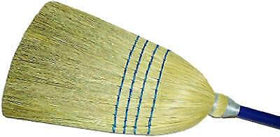 Premium Corn Broom and Dustpan Set - Heavy Duty Household Cleaning Tools with Wall Mount Holder - Ideal for Indoor, Outdoor, Garage, and Kitchen Use