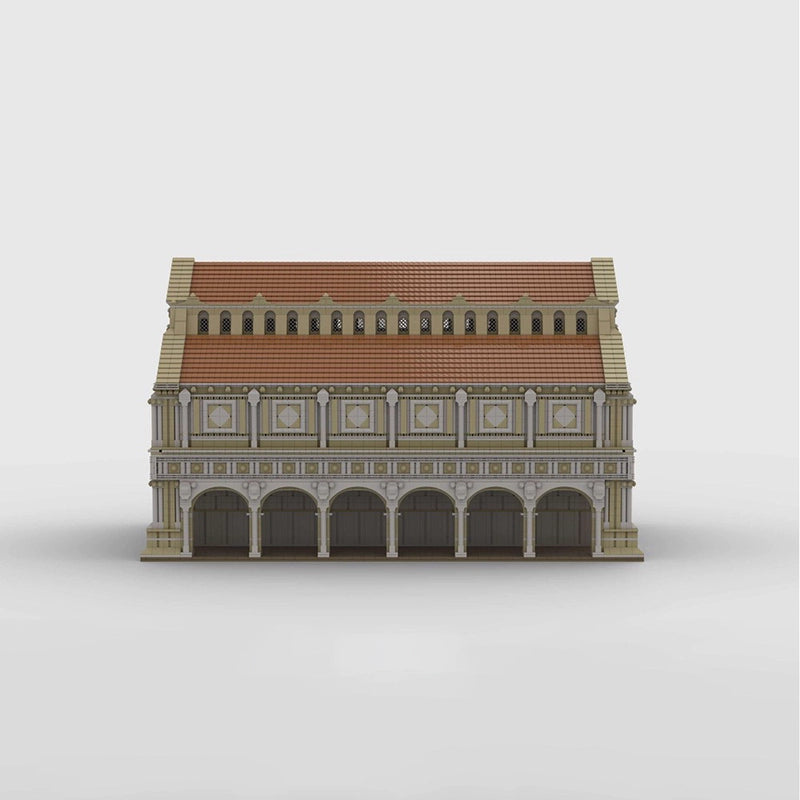 20134PCS MOC 171871 Ancient Roman Basilica Building Blocks Set - Creative Architecture Model Kit for Adults & Teens - Perfect for History Enthusiasts & Home Decor Display