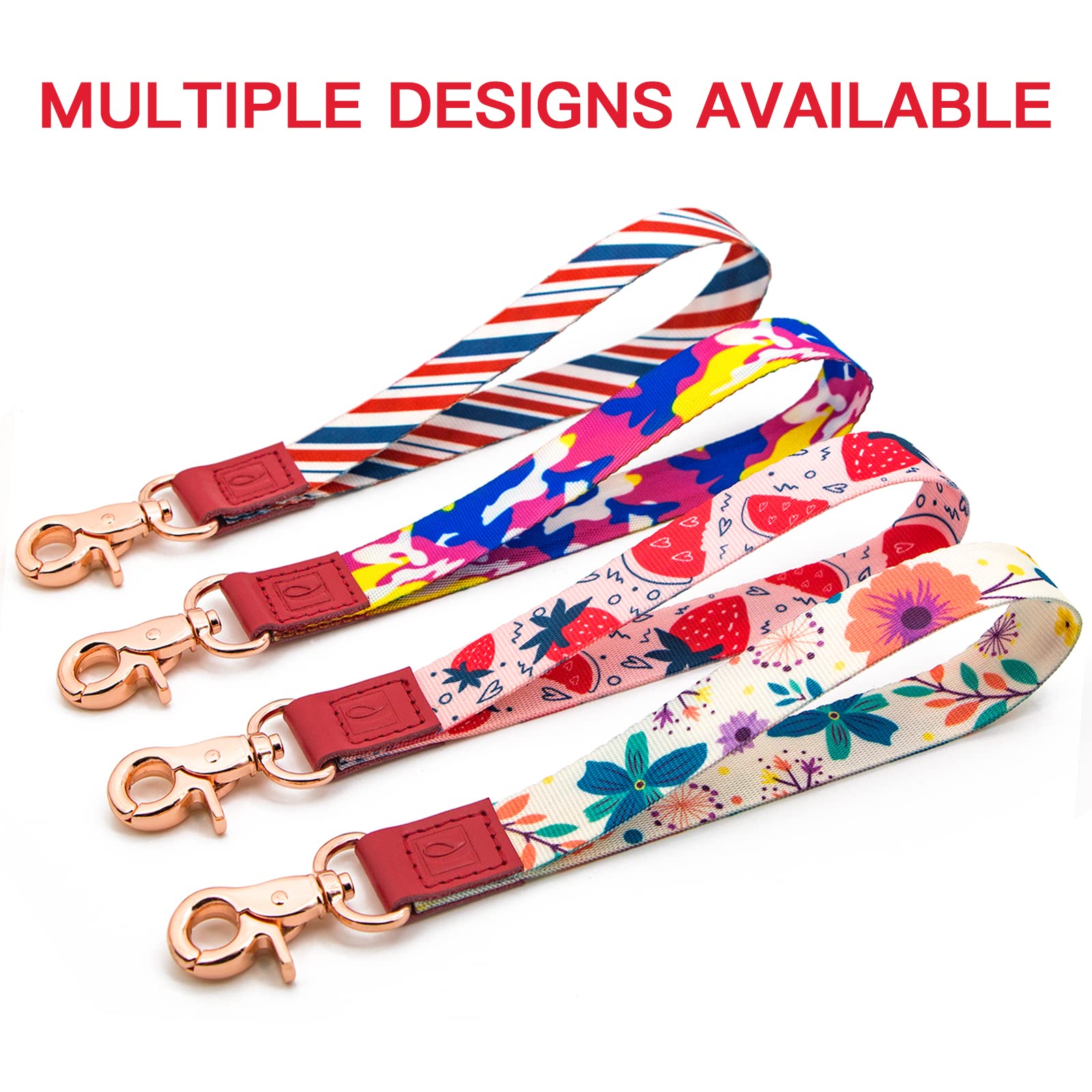 Wrist Lanyard Keychain for Keys & ID Badges - Adjustable Keychain Wristlet for Men & Women - Durable Wrist Strap for Keys, ID Holders & Access Cards - Perfect for Office, Gym, Travel & Everyday Use
