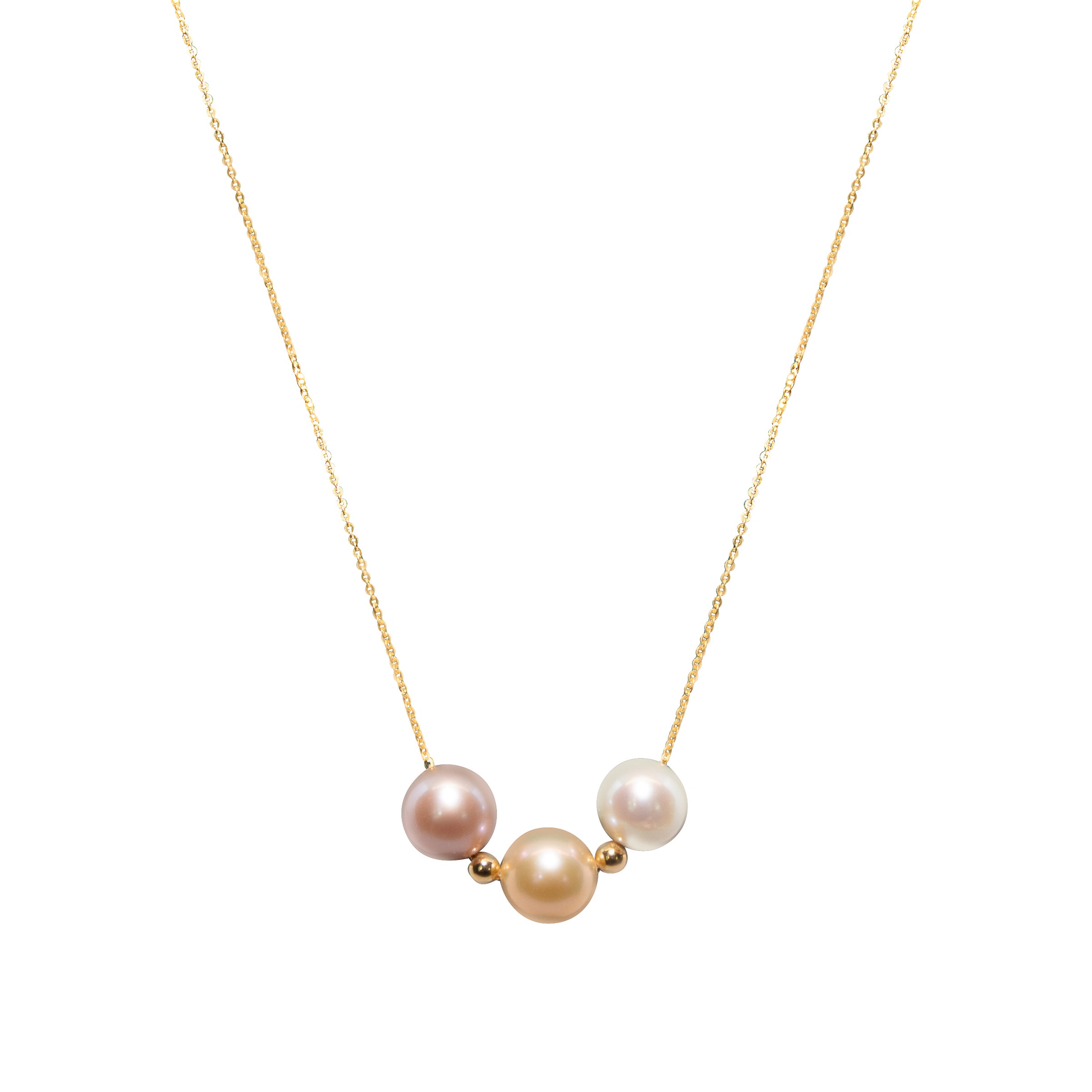 18K Gold Pearl Harmony Necklace for Women - Elegant Bridal Jewelry, Wedding Gift & Anniversary Present - Perfect for Formal Events, Date Nights & Special Occasions