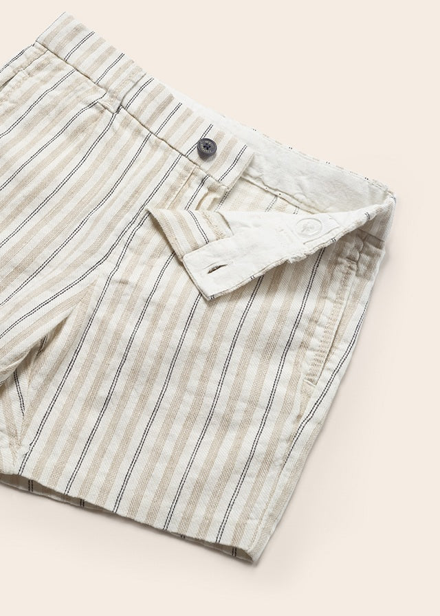 Mayoral Baby Boy Linen Short Set - Soft & Breathable Oat Color - Perfect for Summer Outings & Casual Playdates
