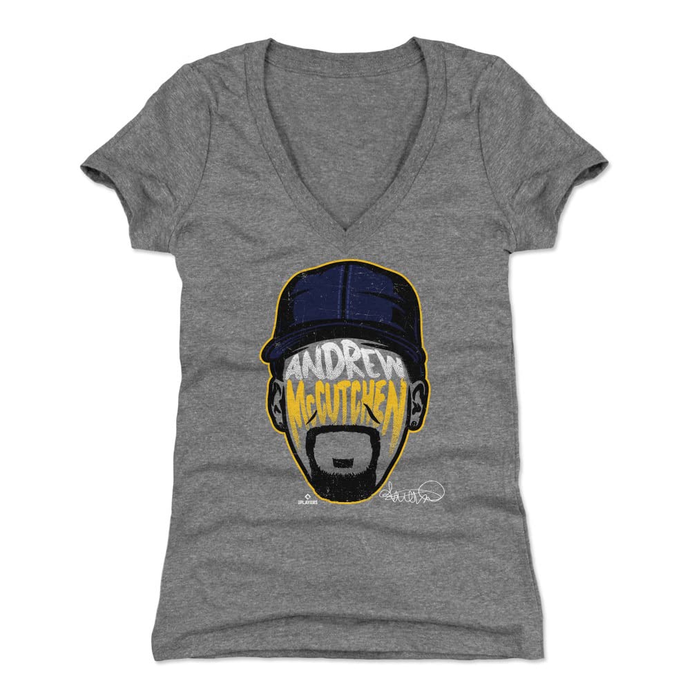 Andrew McCutchen Women's Baseball Shirt - Milwaukee Brewers Player Silhouette Graphic Tee for Fans & Game Day Outfits