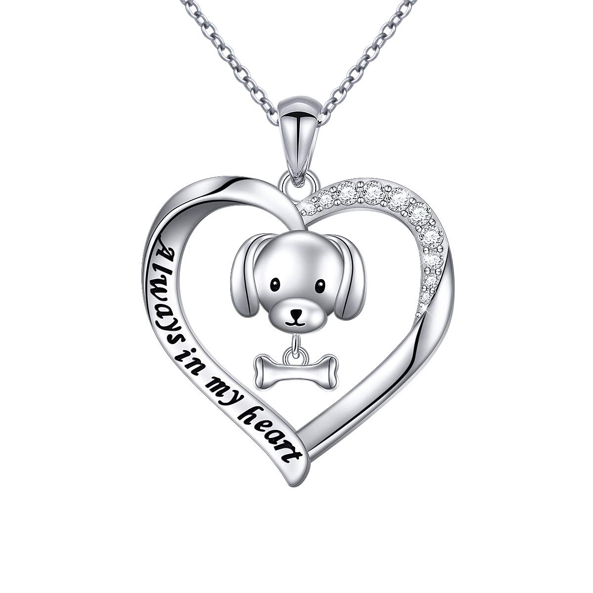 925 Sterling Silver Animal Necklaces for Women - Cute Sunflower, Panda, Alpaca, Sloth, Bunny & Puppy Dog Pendant Jewelry | Perfect Mothers Day, Birthday Gifts for Girls & Women | Great for Casual Wear, Office & Special Occasions