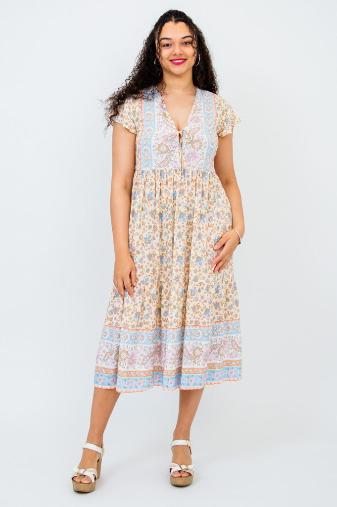 Julie Women's Casual Dress - Elegant Taupali Color, Perfect for Office Wear, Date Night & Summer Outfits