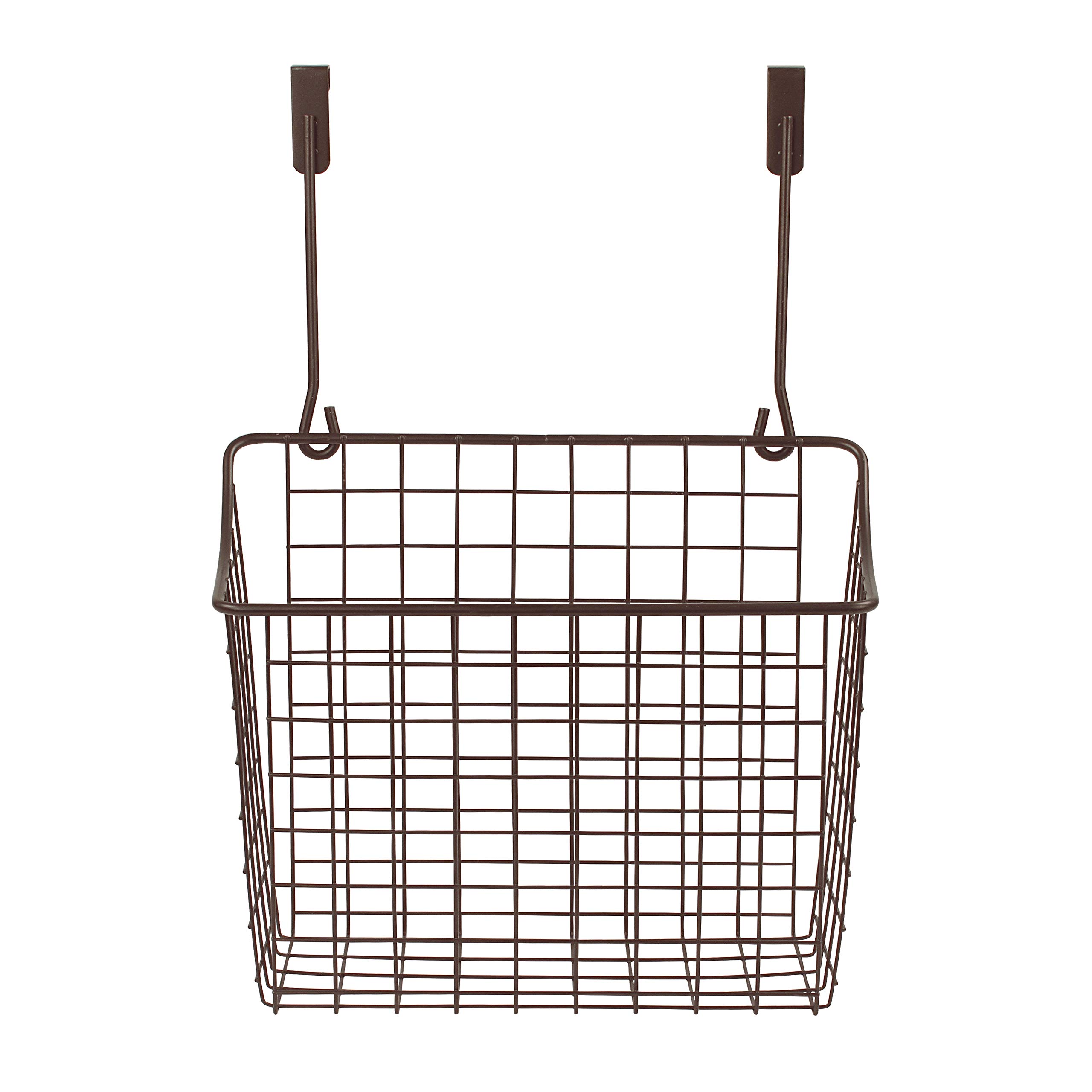 Large Bronze Spectrum Hanging Baskets - Over Cabinet Wire Storage Organizer for Kitchen & Bathroom - Perfect for Cleaning Supplies, Washcloths & Hand Towels | Space-Saving Home Organization Solution