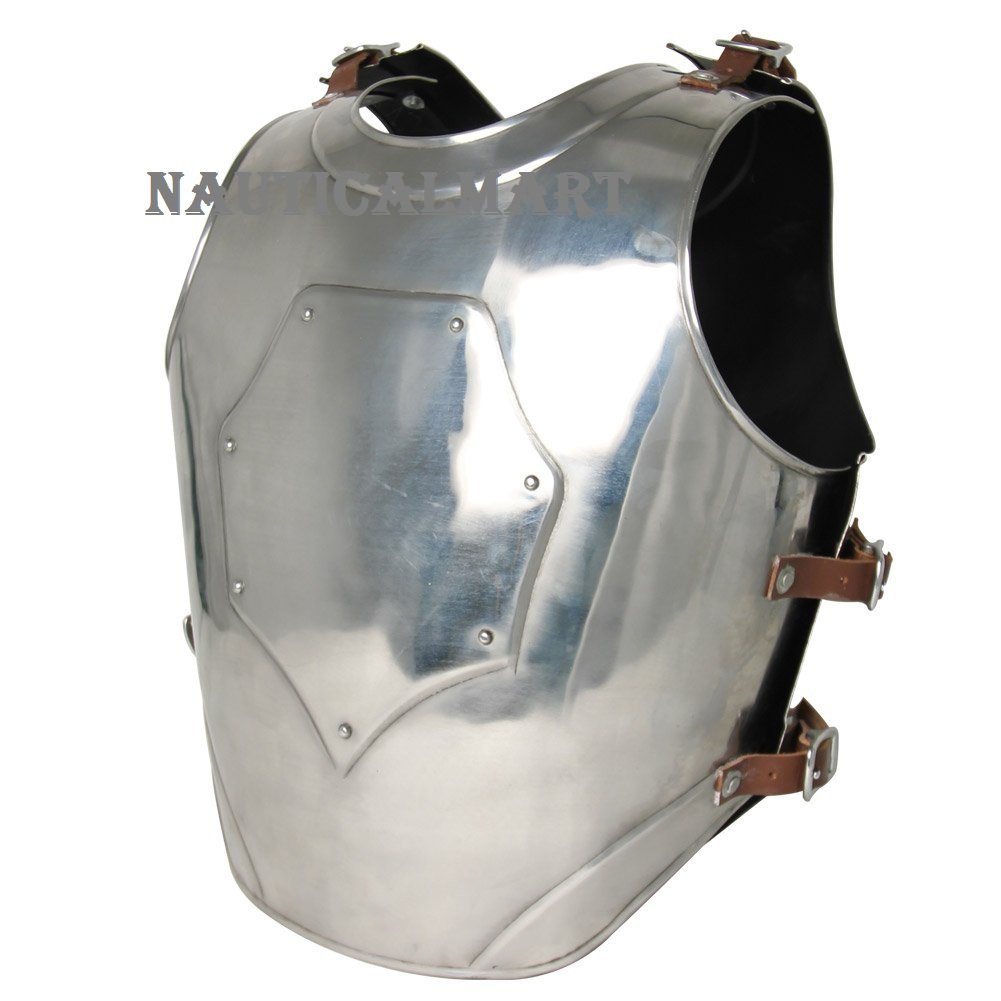 Authentic Medieval Steel Cuirass Body Armor - Handcrafted Knight Armor for LARP, Cosplay & Historical Reenactment | Perfect for Renaissance Fairs, Theater & Collectors