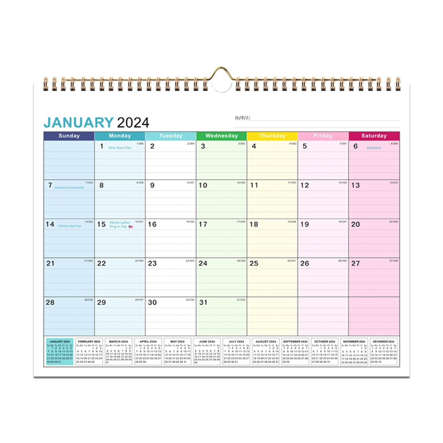 2024-2025 Wall Calendar with Monthly Spreads (January 2024 - June 2025) | 15