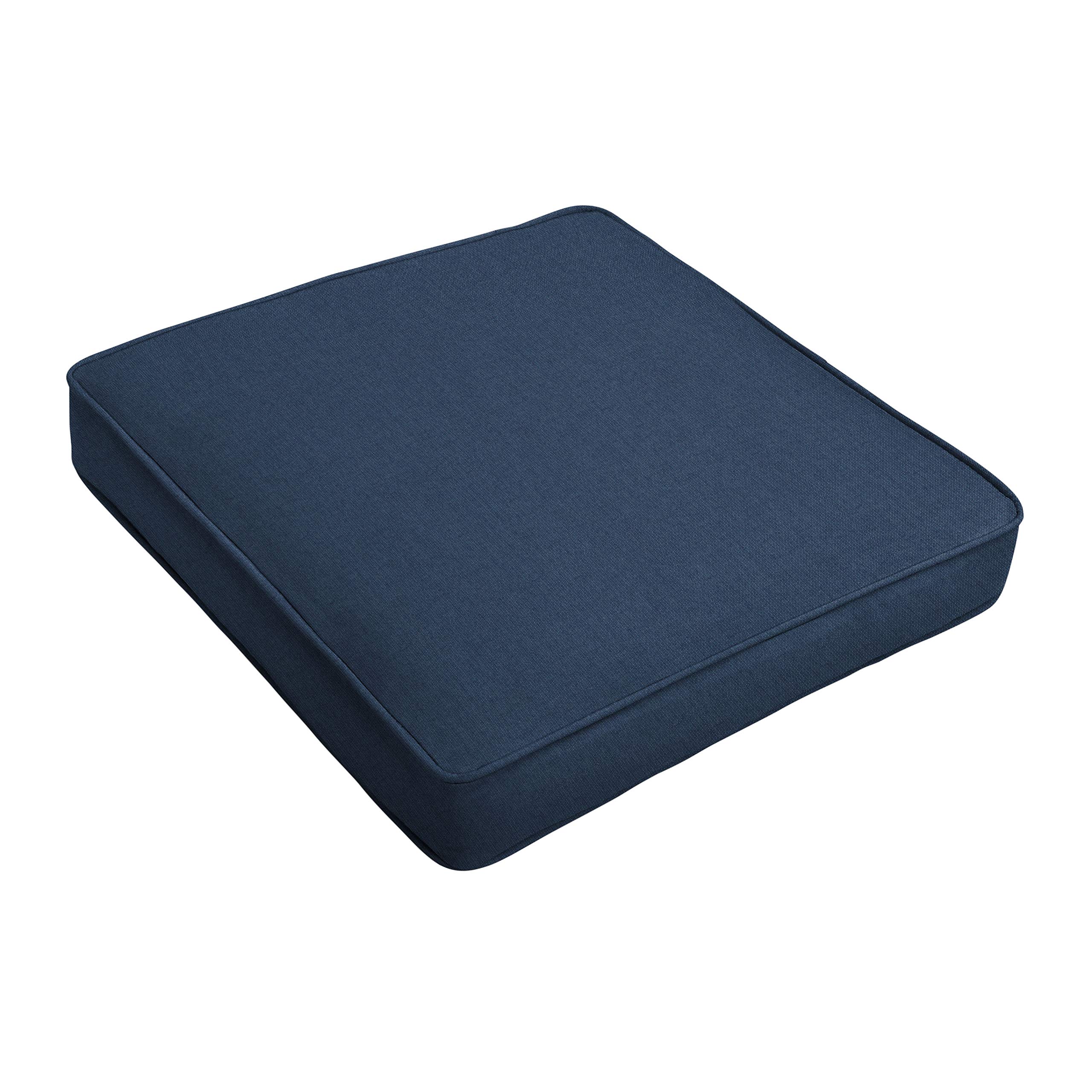 Sorra Home Sunbrella Spectrum Indigo Outdoor Cushion - Waterproof & UV Resistant Patio Furniture Cushion for Deck, Poolside & Garden Lounge Chairs