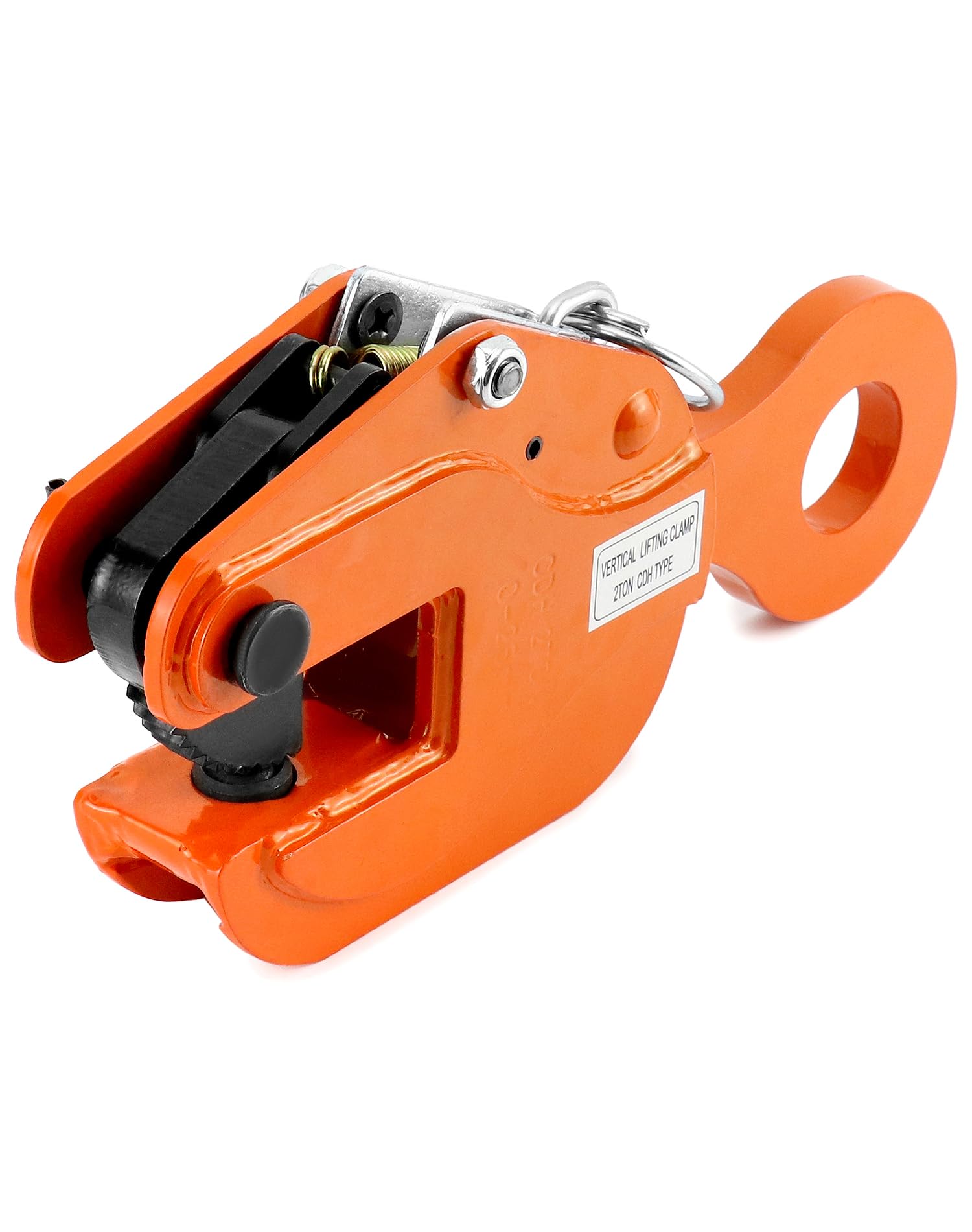 QWORK 2-Ton Heavy Duty Vertical Plate Lifting Clamp - 4400 lbs Capacity, Steel Sheet Metal Lifting Clamp for Welding, Construction & Metal Fabrication - Ideal for Steel Plate Handling, Workshop & Industrial Use