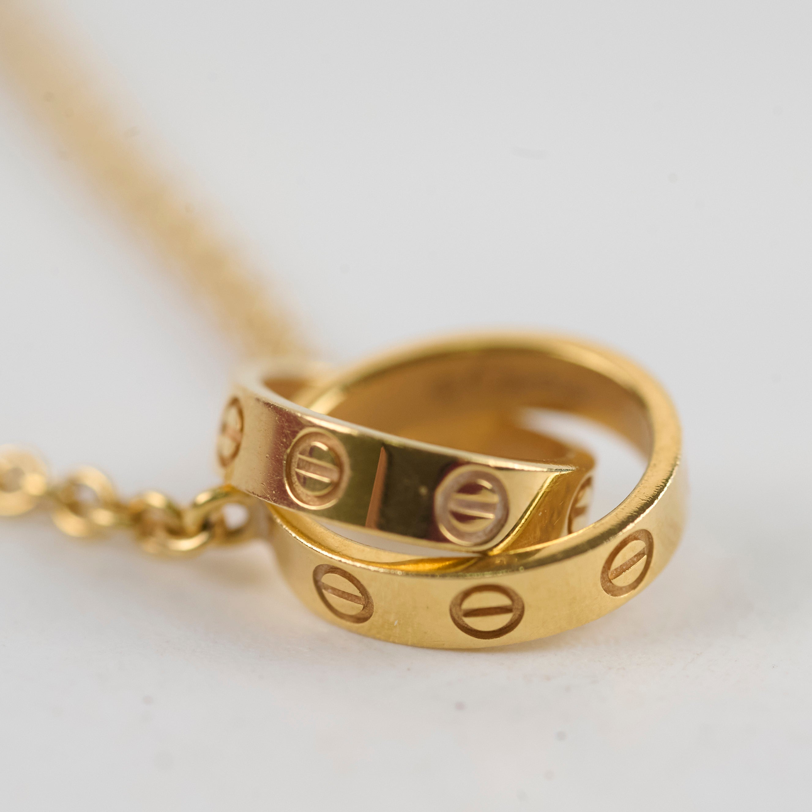 Cartier Baby Love Necklace 18K Yellow Gold - Elegant Jewelry Gift for Women, Girls, Brides & New Moms | Perfect for Birthdays, Anniversaries & Special Occasions