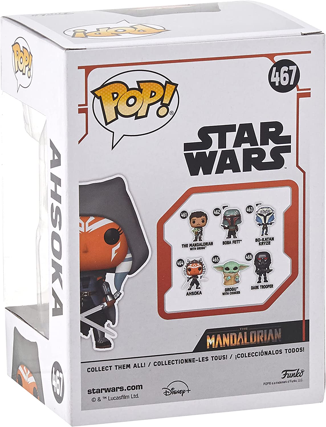 Funko Pop! Ahsoka Tano Star Wars The Mandalorian Vinyl Figure - Collectible Toy for Fans & Gift for Star Wars Lovers - Perfect for Display, Gifts & Movie Nights