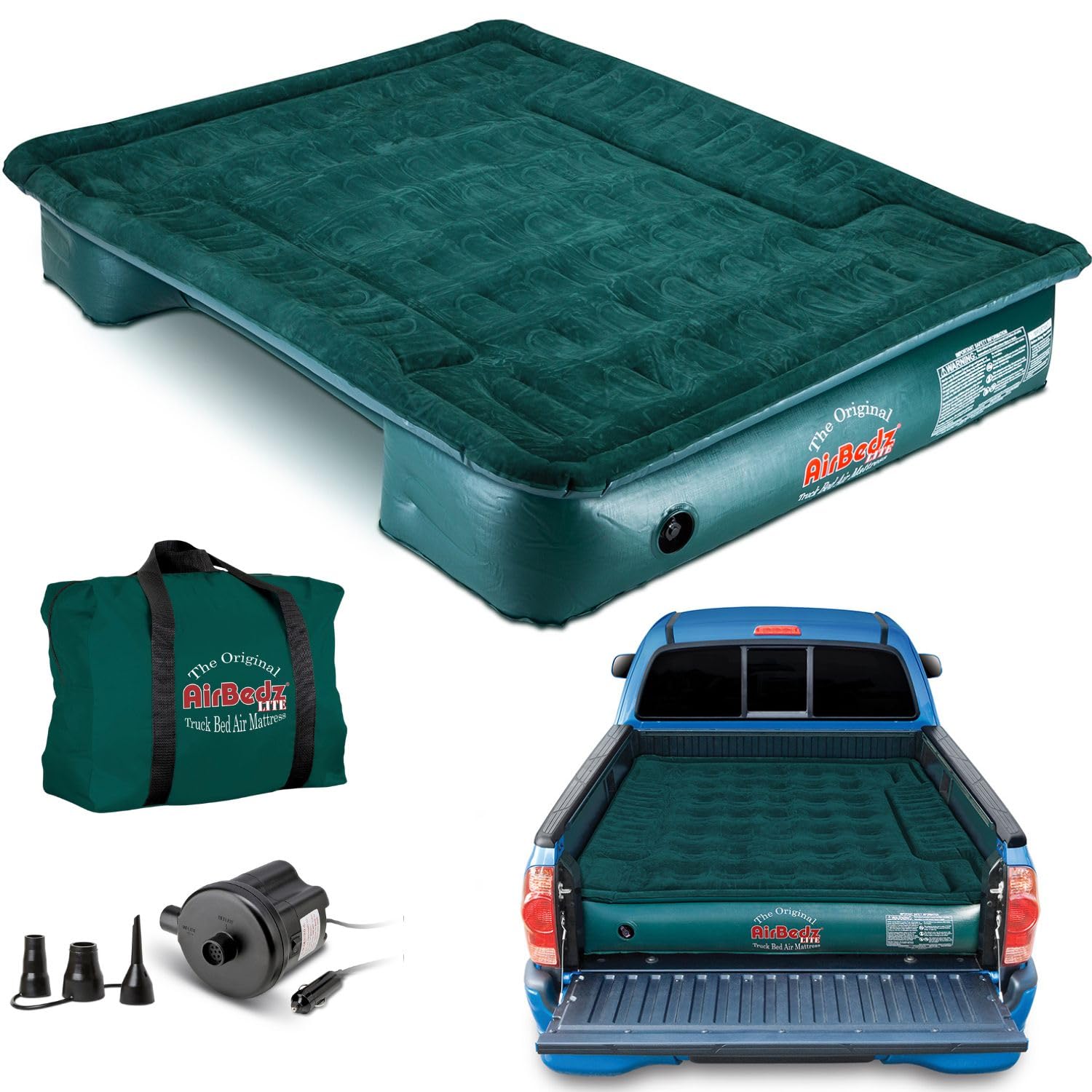 Pittman Tacoma Truck Bed Air Mattress 6.5ft - Original Lite Airbedz for Mid Size Pickup Trucks | 25% More Coverage | Perfect for Camping, Road Trips & Outdoor Adventures