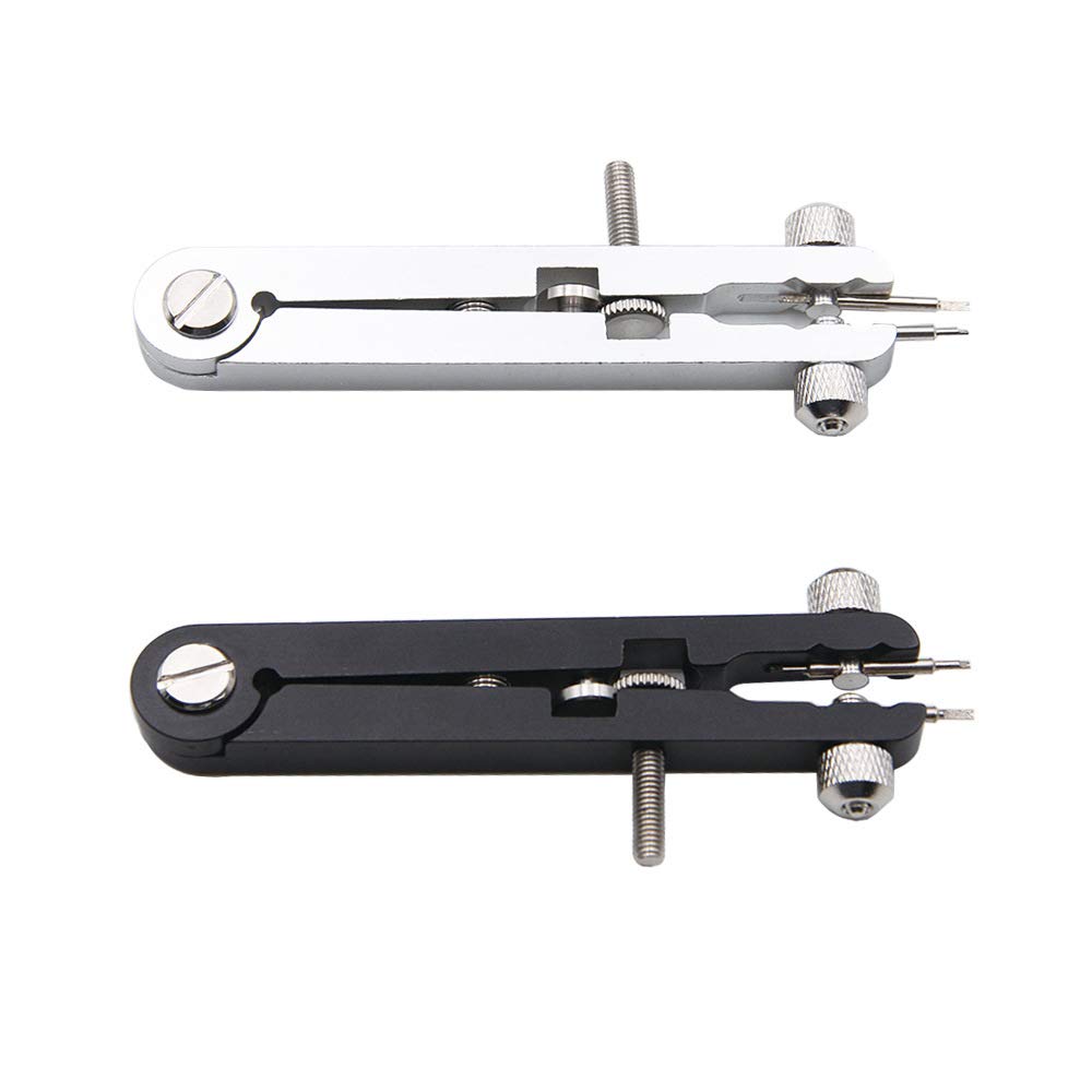 Professional Watch Spring Bar Tool Kit - Watch Repair Tool with Ear Pliers & V-Shaped Watch Strap (Includes 4 Needles) - Silver Watch Band Remover - Perfect for Watch Repair, Maintenance & DIY Watchmaking at Home