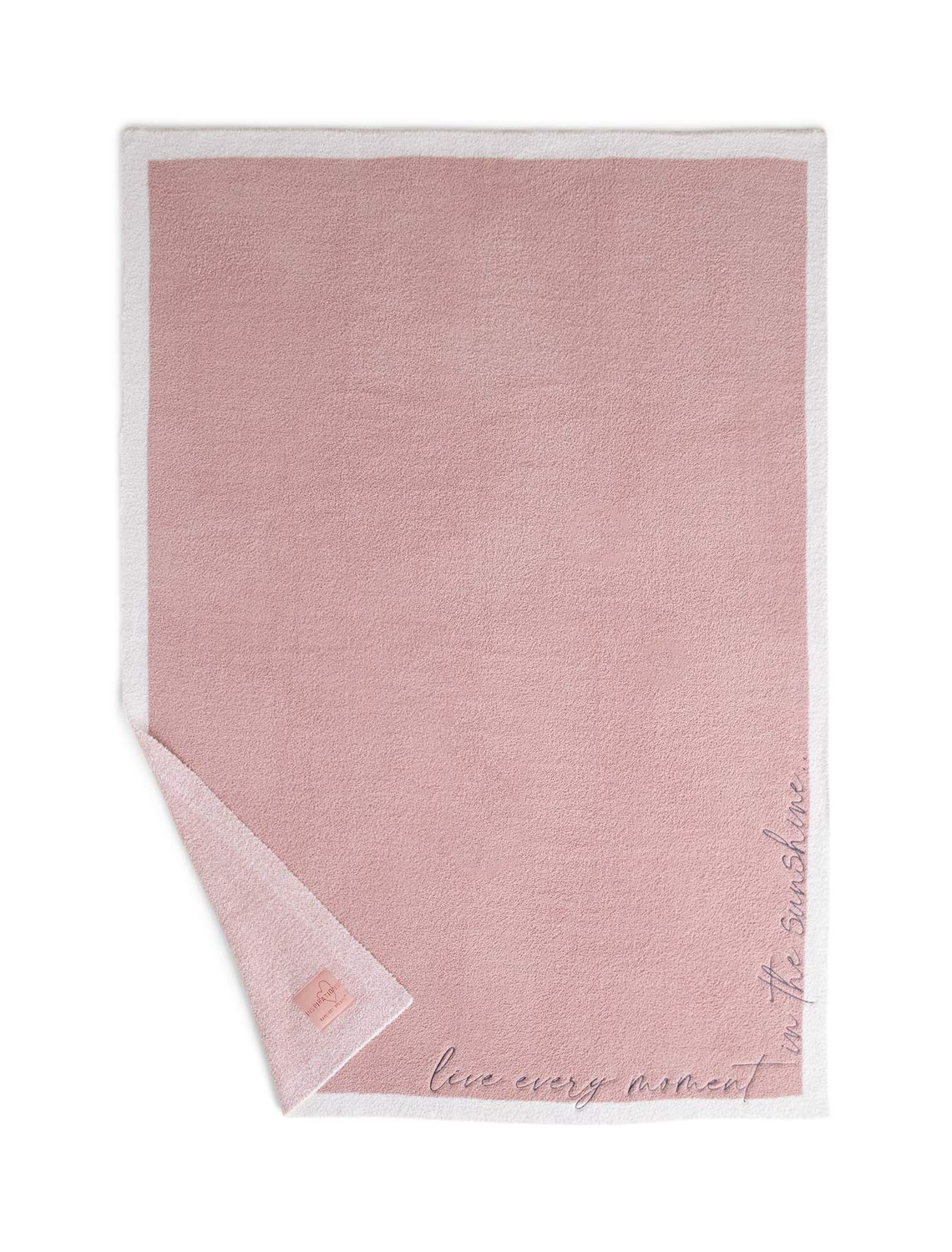 Barefoot Dreams CozyChic Embroidered Throw Blanket - Ultra Soft & Lightweight (45