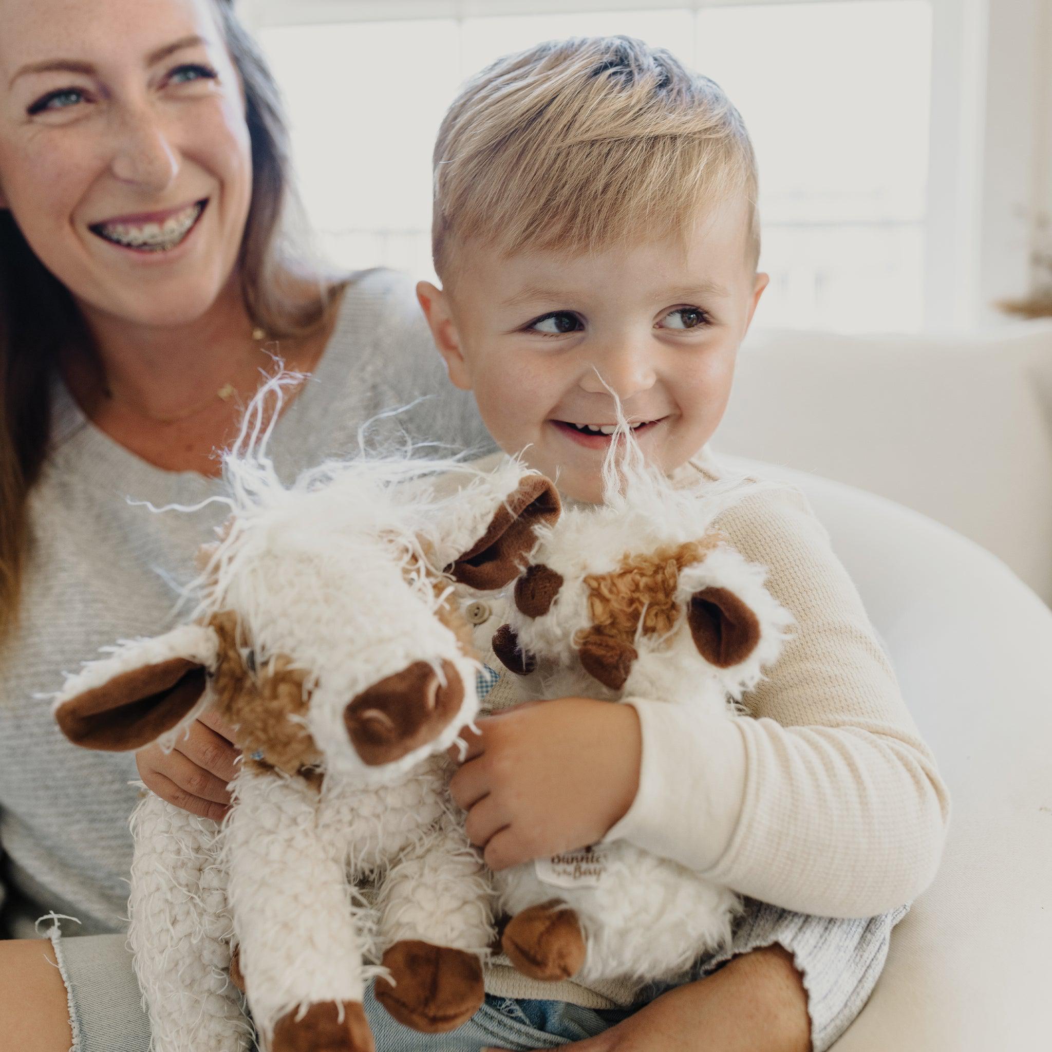 Wee Moo Moo Baby Toys - Soft Plush Stuffed Animal for Newborns & Toddlers - Perfect for Nursery Decor, Cuddling & Sensory Play
