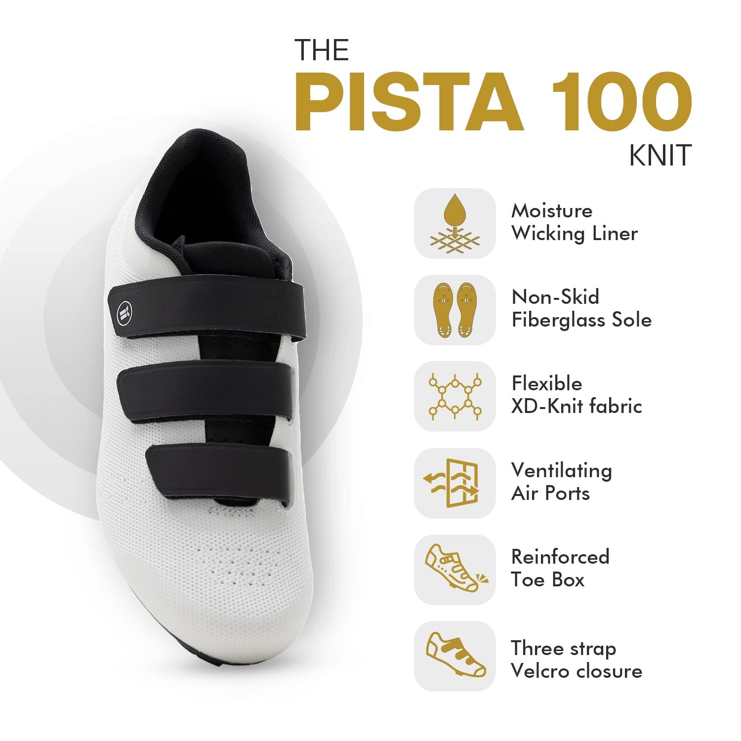 Tommaso Pista Women's Cycling Shoes - Peloton & Indoor Spin Bike Shoes - SPD & Delta Cleat Compatible - Comfortable & Breathable for Indoor Cycling, Spin Class & Peloton Workouts