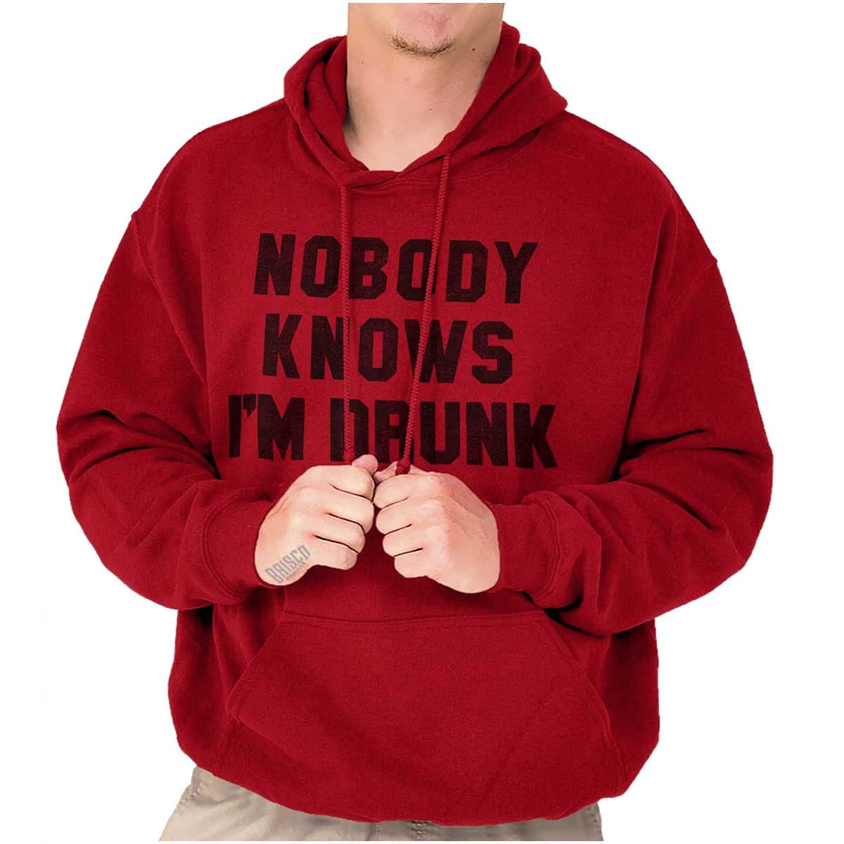 Brisco Brands Funny Drunk Nerdy Geeky Gym Hoodie Sweatshirt for Women & Men - Perfect for Workouts, Parties & Casual Wear