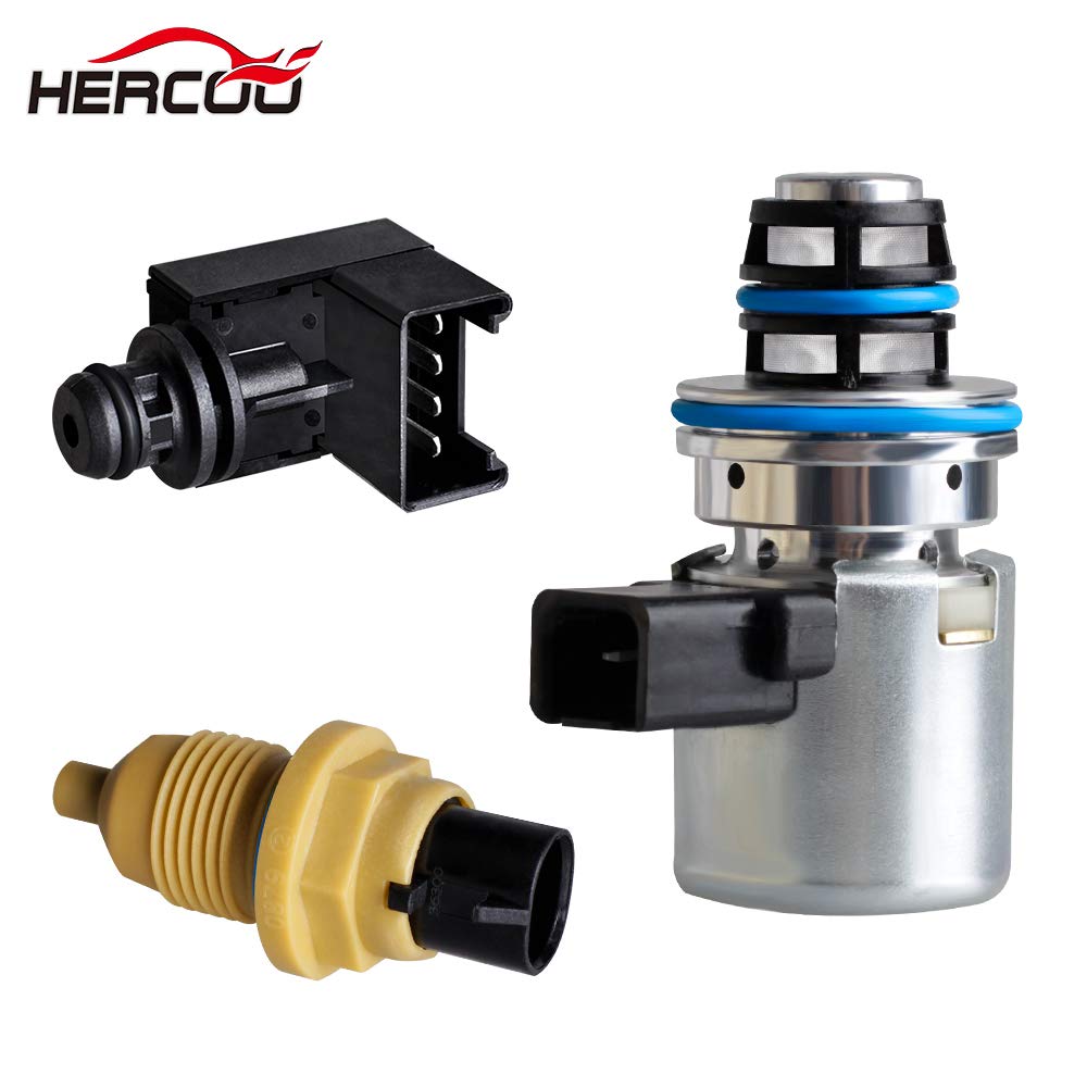 HERCOO Transmission Governor Pressure EPC Solenoid & Output Speed Sensor Compatible with 2000+ Dodge Dakota Durango, Ram 1500/2500/3500, Jeep Grand Cherokee - Smooth Shifting & Improved Performance for Off-Road & Towing