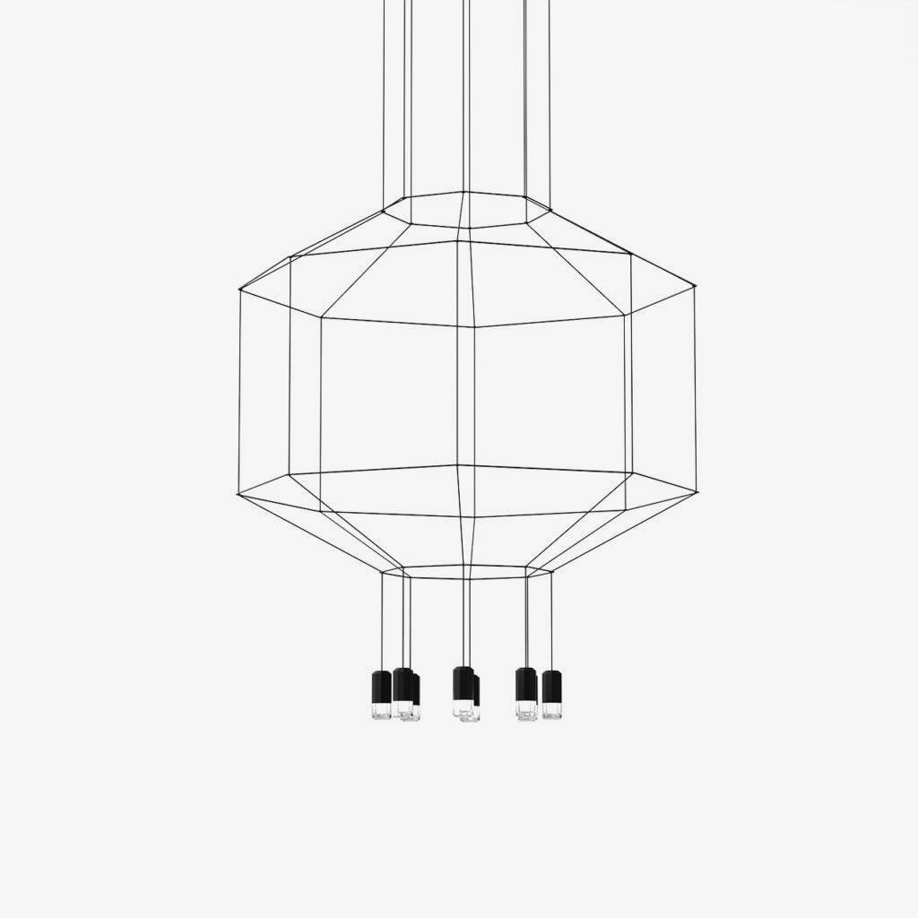 Modern Geometric Lines Pendant Light - Minimalist Ceiling Lamp for Dining Room, Kitchen Island & Living Room Decor