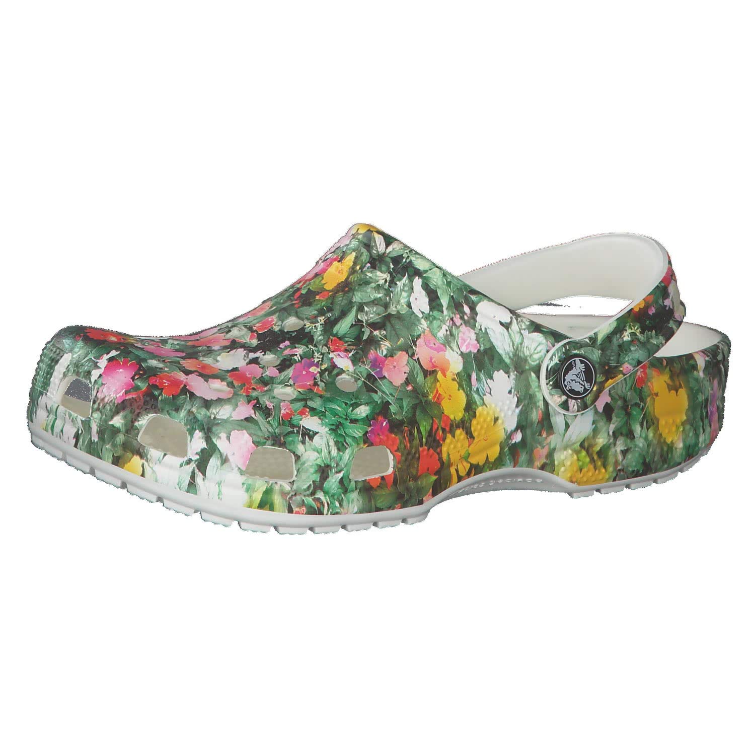 Crocs Unisex-Adult Classic Printed Floral Clogs - Comfortable Slip-On Shoes for Men & Women - Perfect for Beach, Pool, Garden & Casual Wear