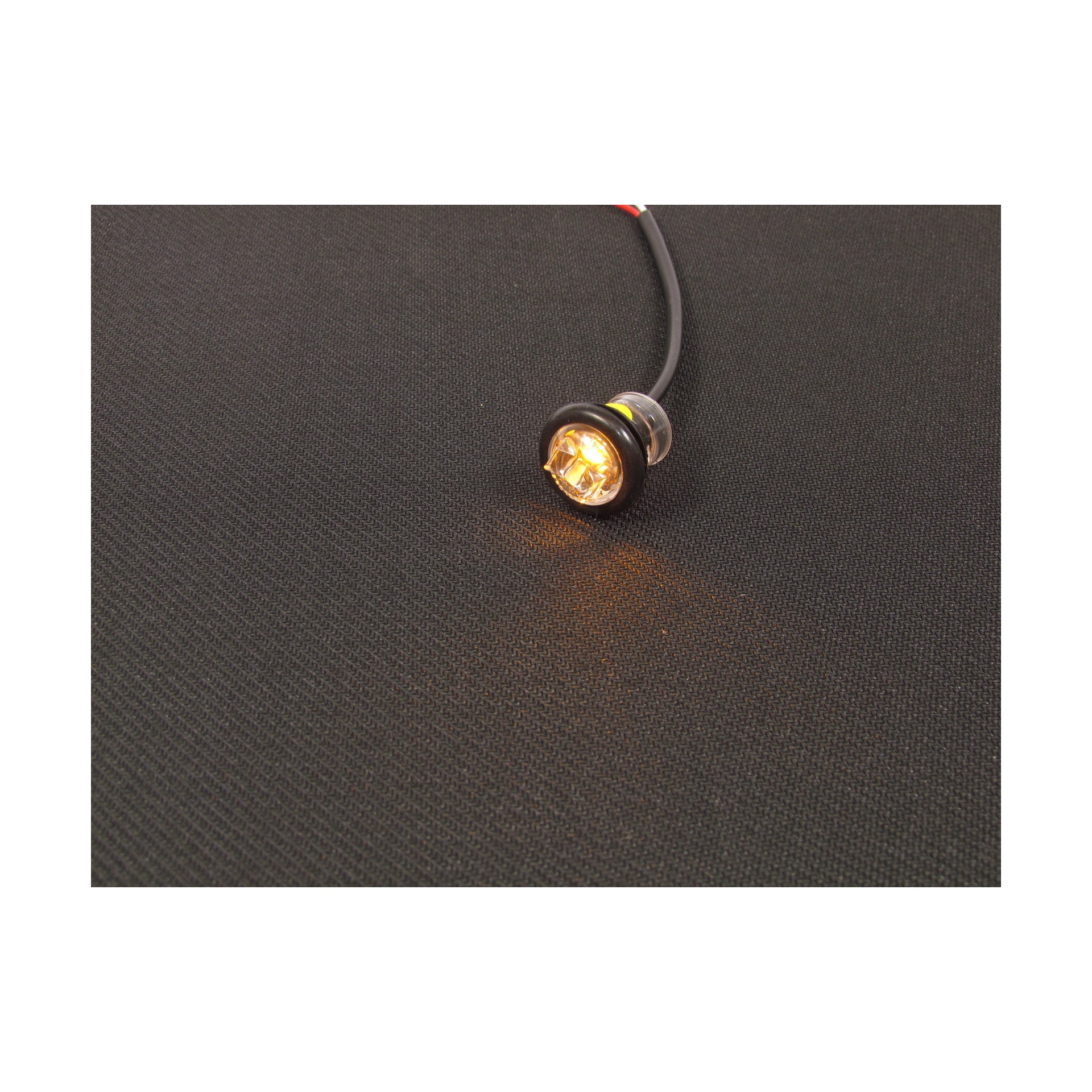 Fortpro 3/4 Inch Round Clearance Marker LED Light - 1 LED Ultra Bright for Truck, Trailer, RV & Off-Road Vehicles - Waterproof & Durable for Outdoor Use