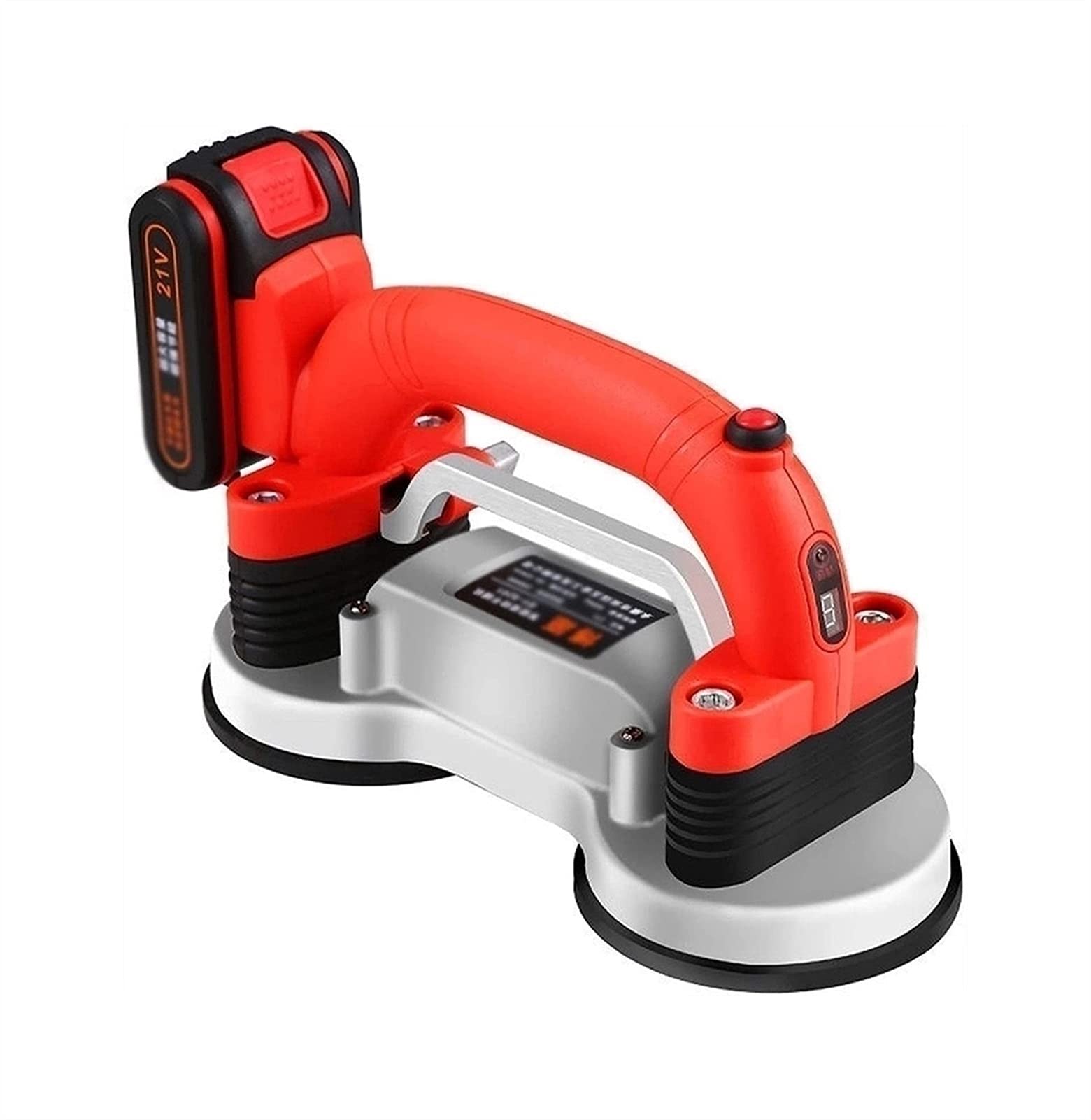 21V Auto-Leveling Tile Vibrating Machine with Double Trowel & 200kg Max Suction - Professional Floor Tile Installation Tool for Home Renovation & Commercial Projects - Perfect for Ceramic, Porcelain & Marble Tiles