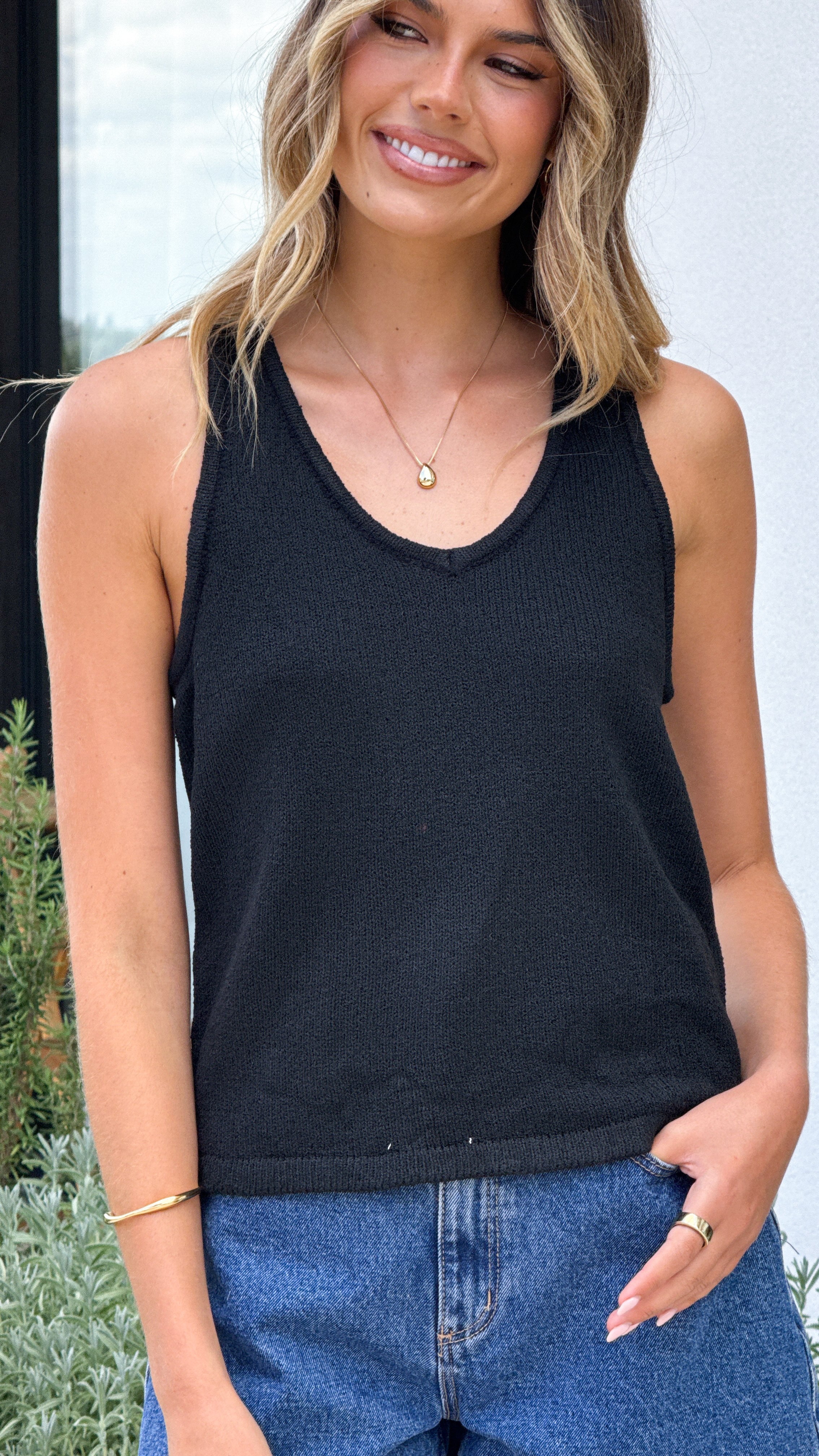 Kady Knit Top Women's Casual Long Sleeve Black Shirt - Perfect for Office Wear, Date Night & Fall Layering