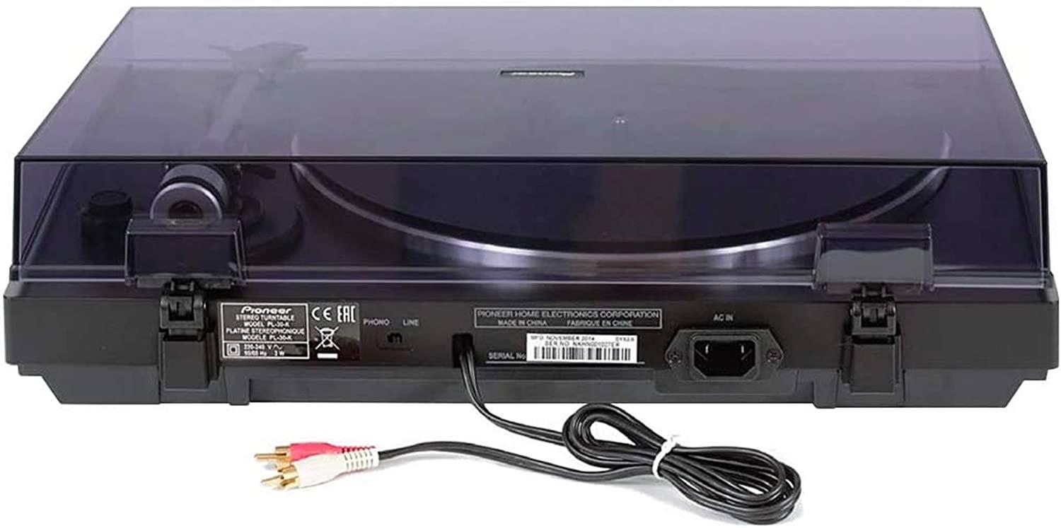 Pioneer PL-30K Belt-Drive Turntable with Built-in Phono Preamp - Vinyl Record Player for Home Audio & DJ Setup - Perfect for Music Lovers & Audiophiles