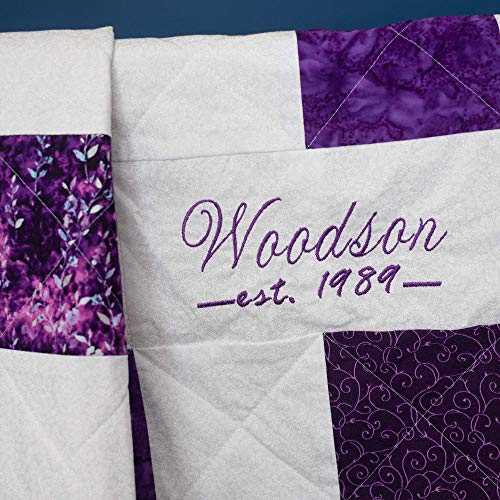 Custom Wedding Guest Book Quilt - Personalized Signature Blanket Alternative - Unique Couples Gift - Choose Your Colors - Perfect for Weddings, Anniversaries & Home Decor