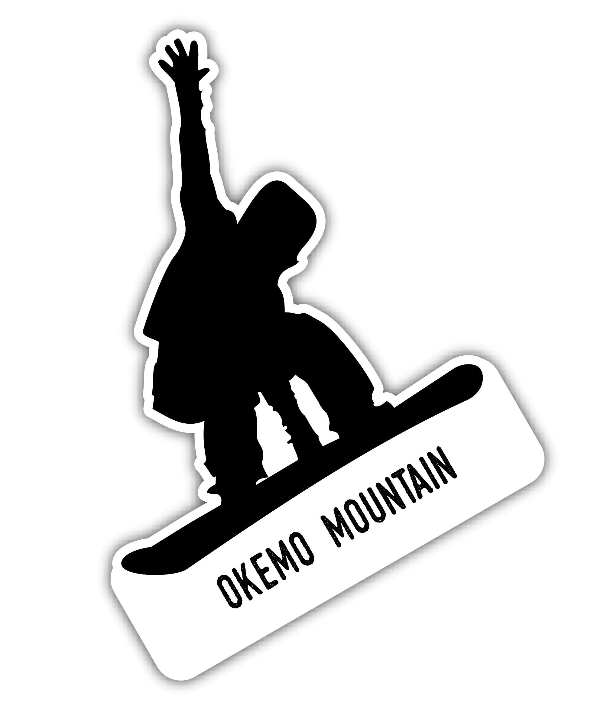 Okemo Mountain Vermont Ski Adventures Souvenir - 4 Inch Vinyl Decal Stickers (4-Pack) - Waterproof & Durable for Laptops, Cars, Snowboards & Travel Gear