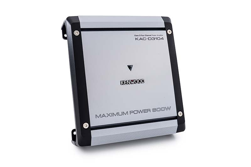 Kenwood KAC-D3104 4-Channel Class D Car Amplifier - High Power Audio for Cars, Trucks & SUVs - Perfect for Upgrading Your Vehicle Sound System
