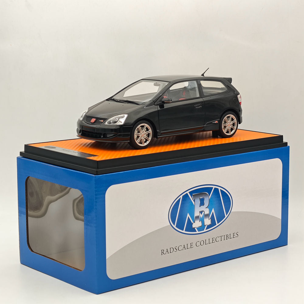 1:18 Scale Honda Civic Type R EP3 Championship 2004 Diecast Model Car - Black RM0018 by DNA Collectibles | Perfect for Car Enthusiasts, Model Collectors, and Display Showcases