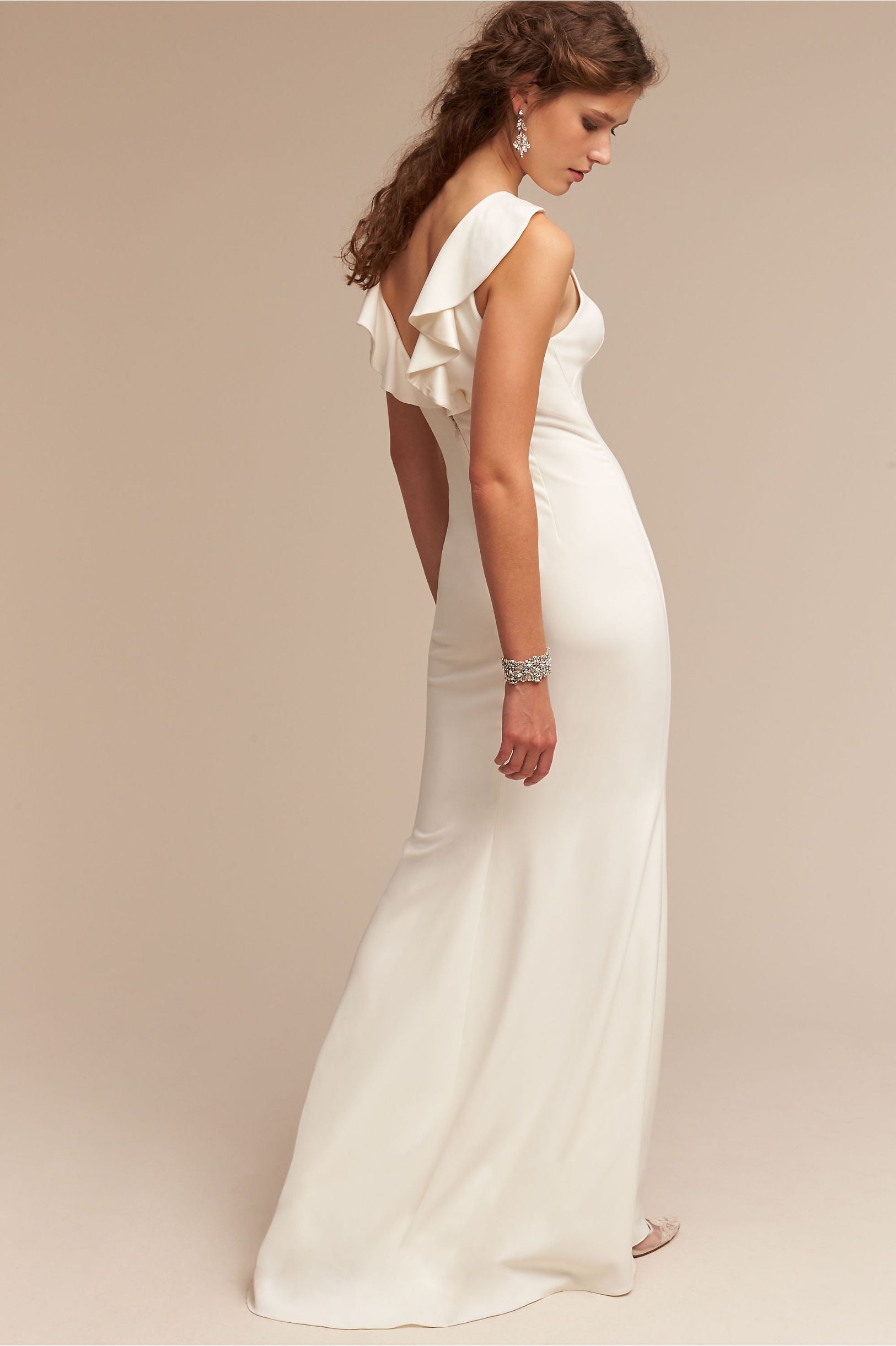 Badgley Mischka Heather Wedding Gown - Elegant Lace Bridal Dress for Beach, Garden & Formal Ceremonies