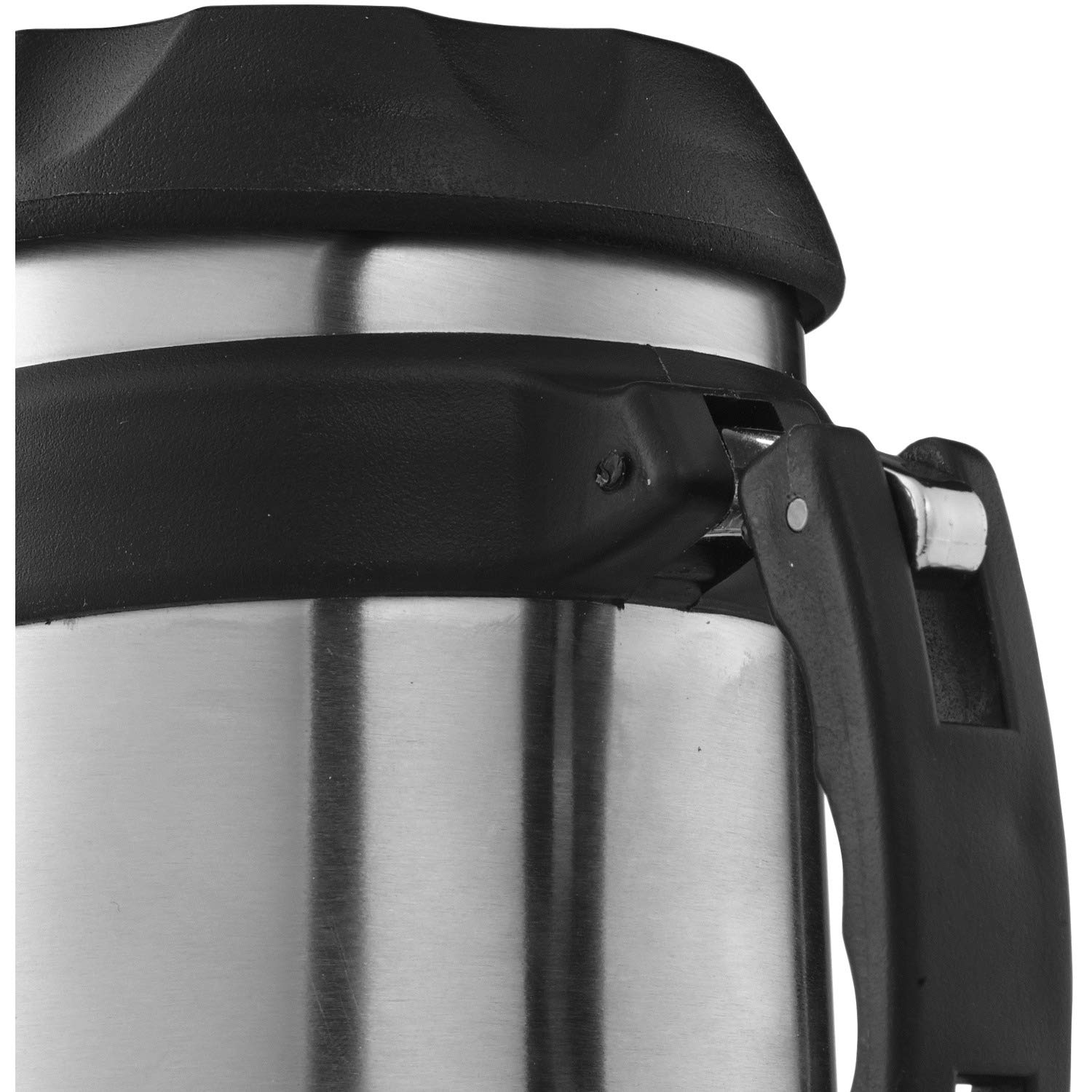Premium Brentwood 16 oz Vacuum Insulated Stainless Steel Food Jar with Black Finish - Perfect for Lunch, Travel, Hiking & Outdoor Adventures